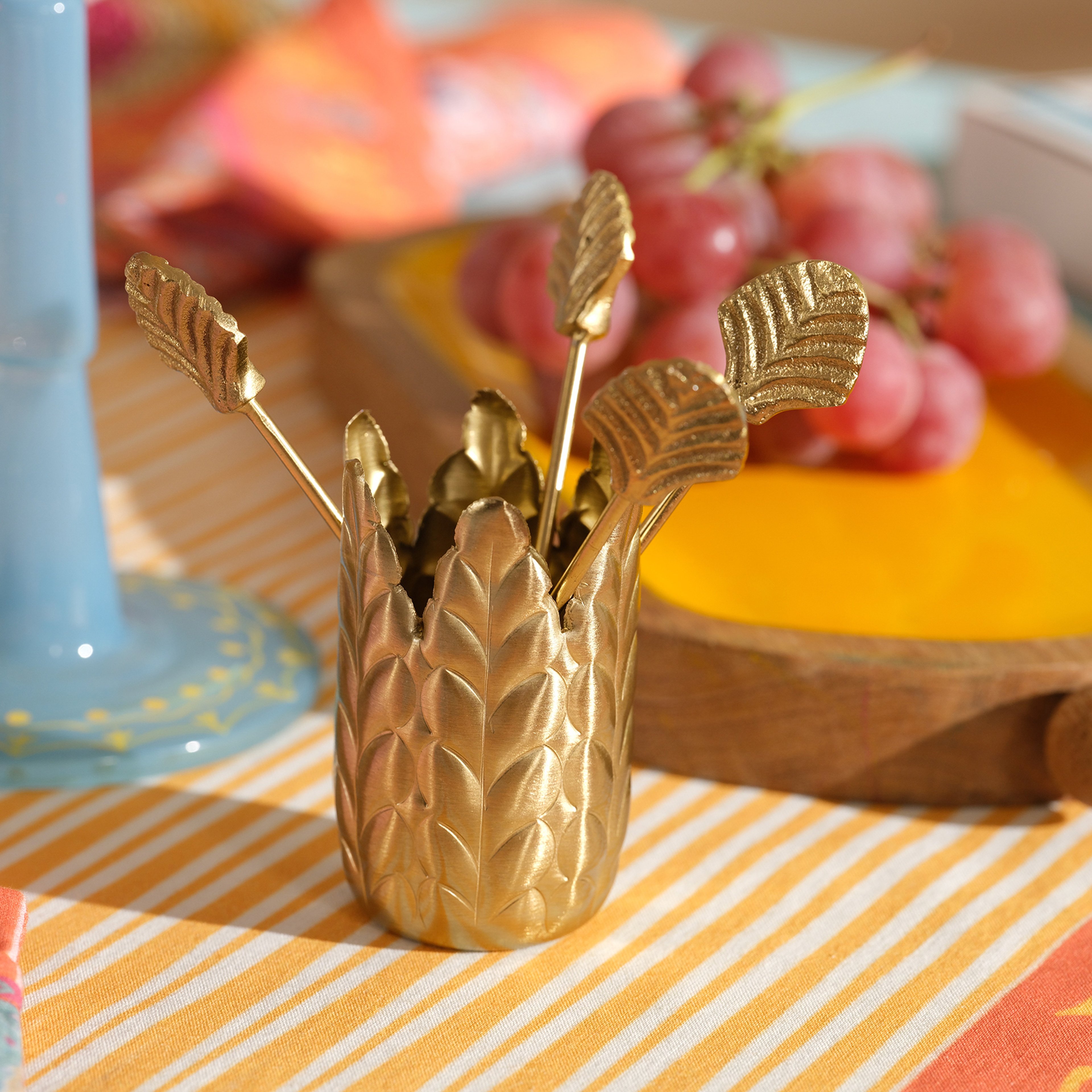 Tanda Çelik Kokteyl Çubukları 5x5x11 Cm Altın