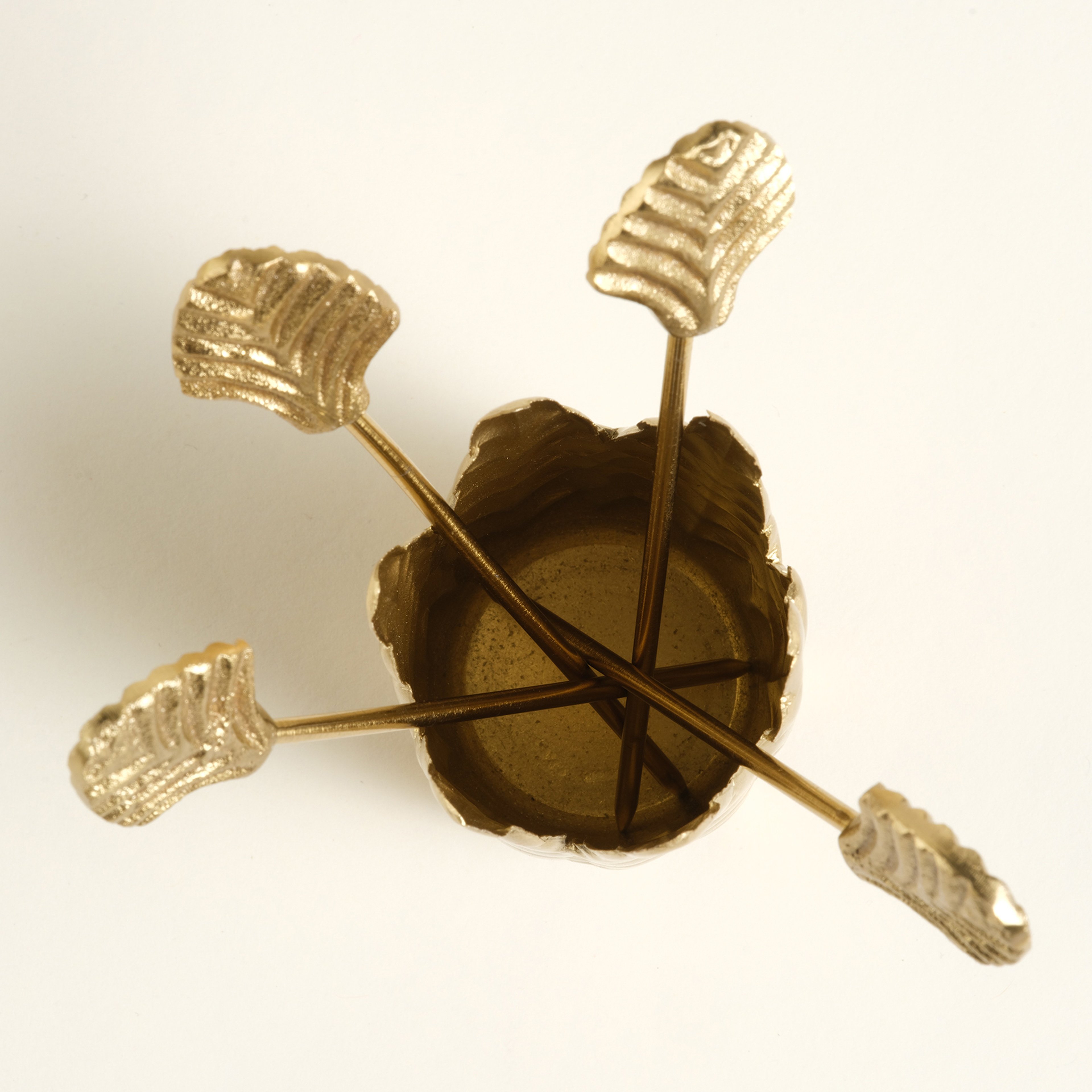 Tanda Çelik Kokteyl Çubukları 5x5x11 Cm Altın