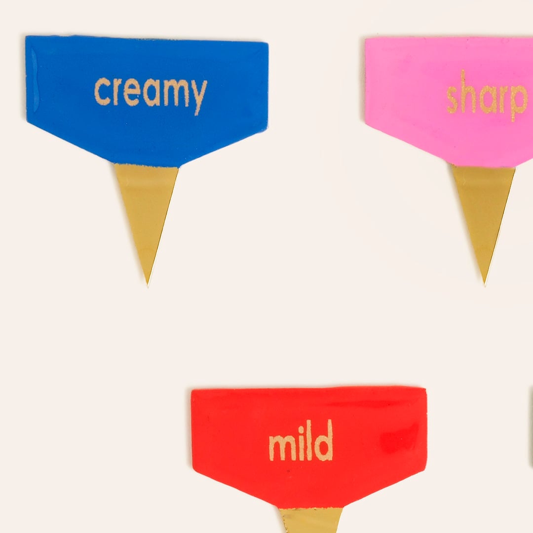 Tanda Çelik Servis Seti 4x4 Cm Altın - Renkli