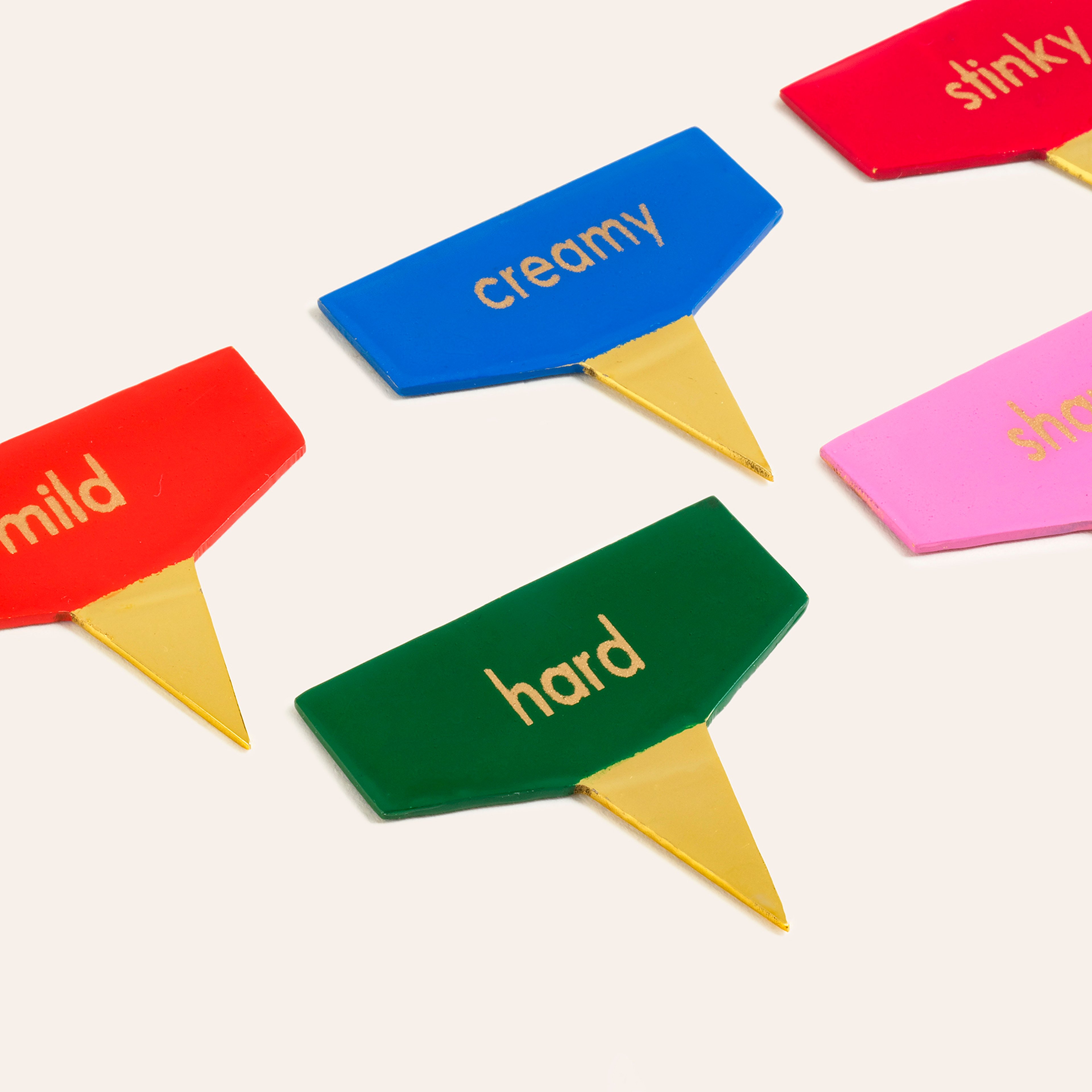 Tanda Çelik Servis Seti 4x4 Cm Altın - Renkli