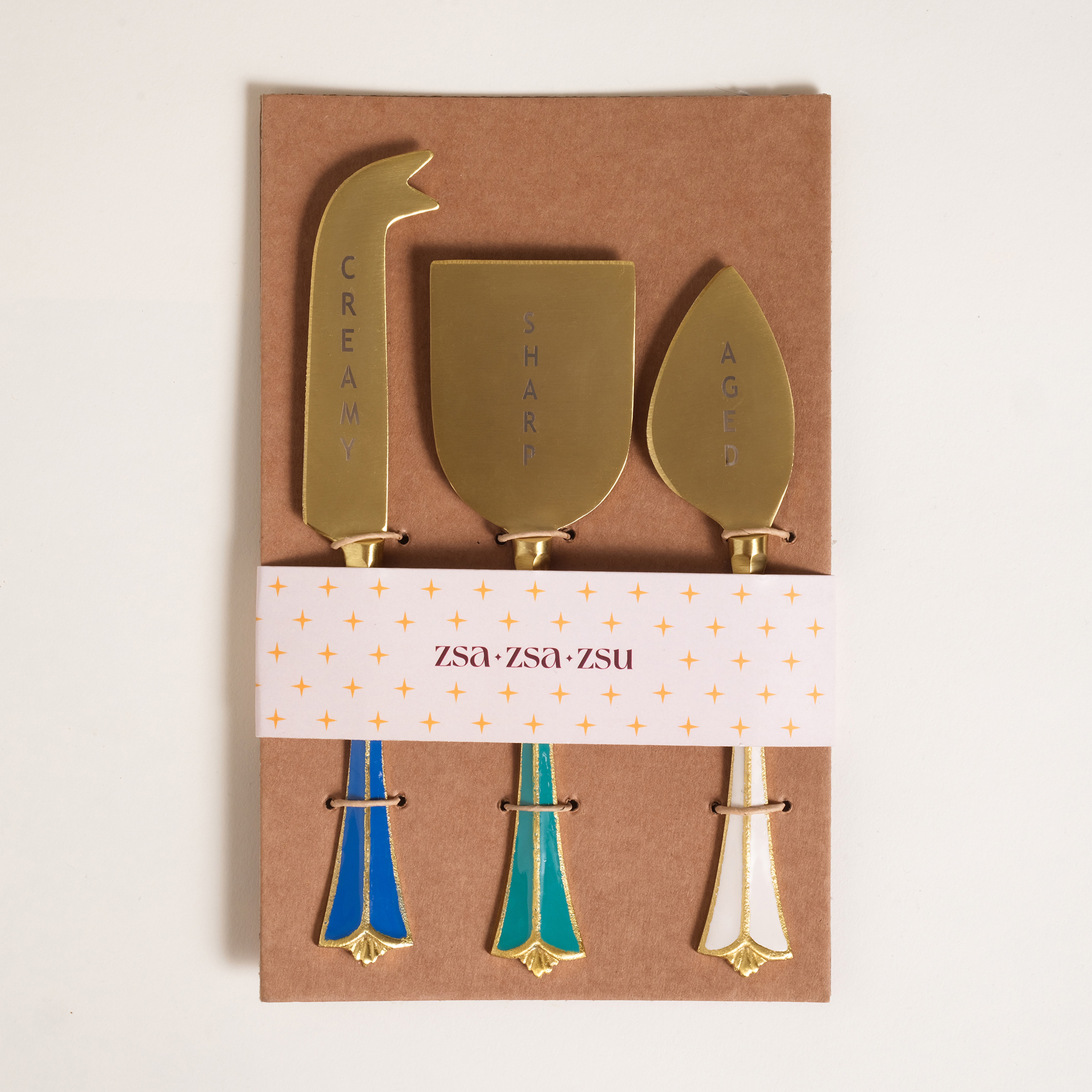 Tanda Çelik Servis Seti 20x5x1 Cm Altın - Renkli