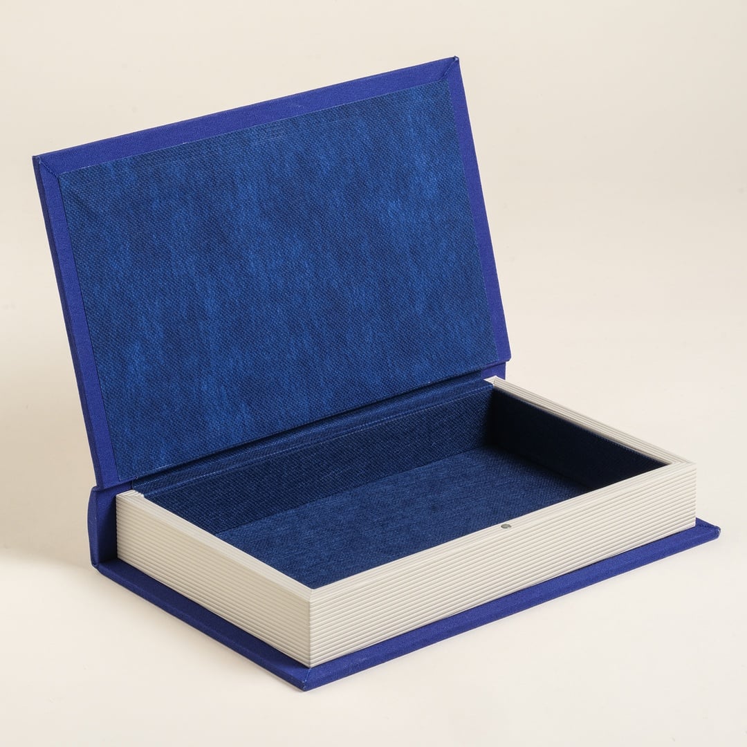 Meılın Mdf Dekoratif Kutu 18.5x4.5x28.1 Cm Koyu Mavi