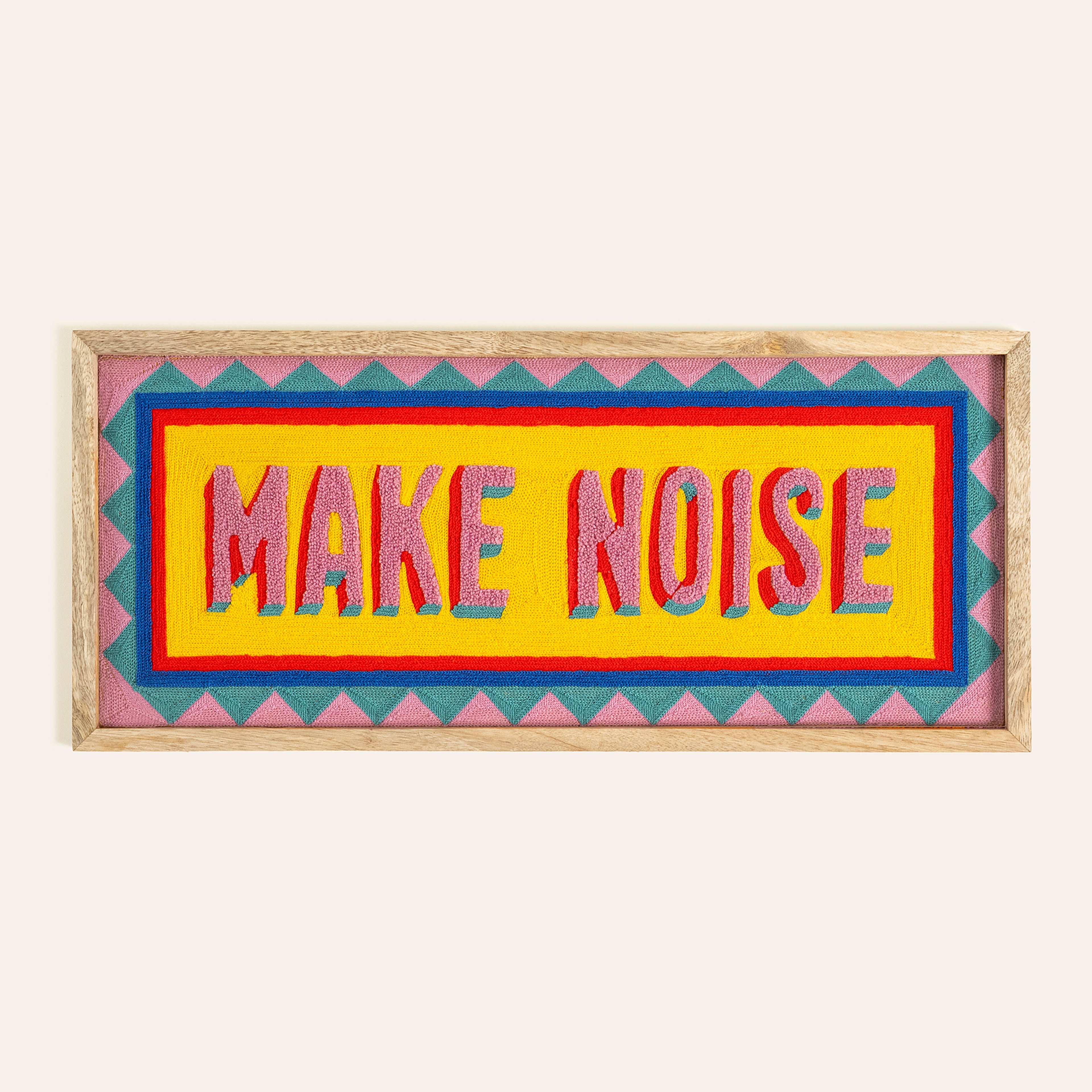 Rajpath Nakışlı Ağaç Dekoratif Duvar Panosu 20x50 Cm Renkli