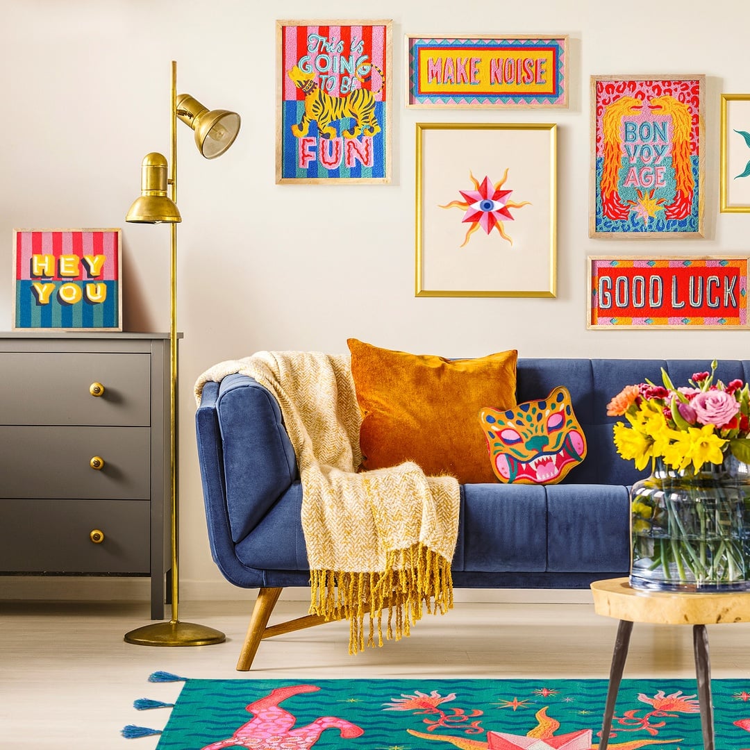 Rajpath Nakışlı Ağaç Dekoratif Duvar Panosu 20x50 Cm Renkli