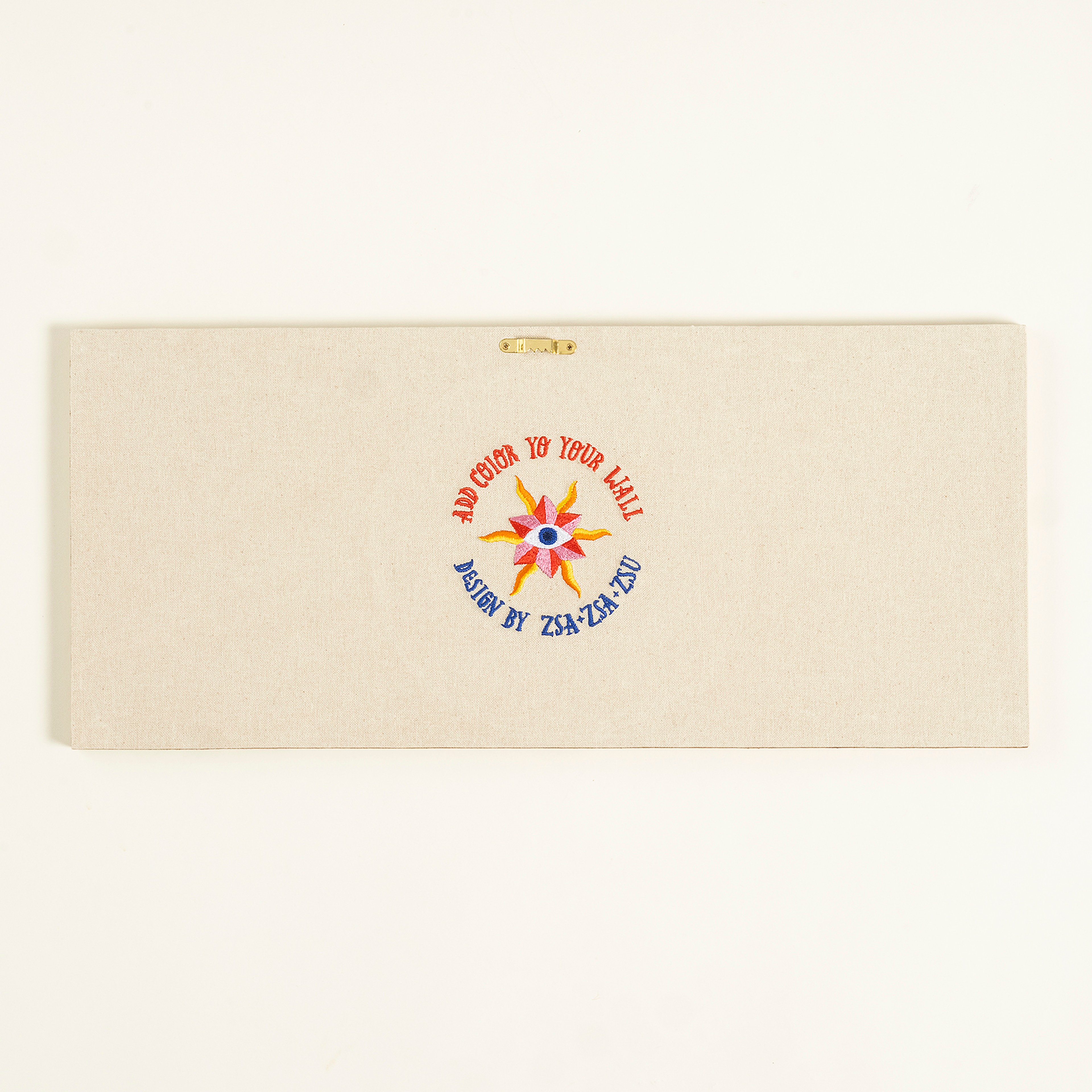 Rajpath Nakışlı Ağaç Dekoratif Duvar Panosu 20x50 Cm Renkli