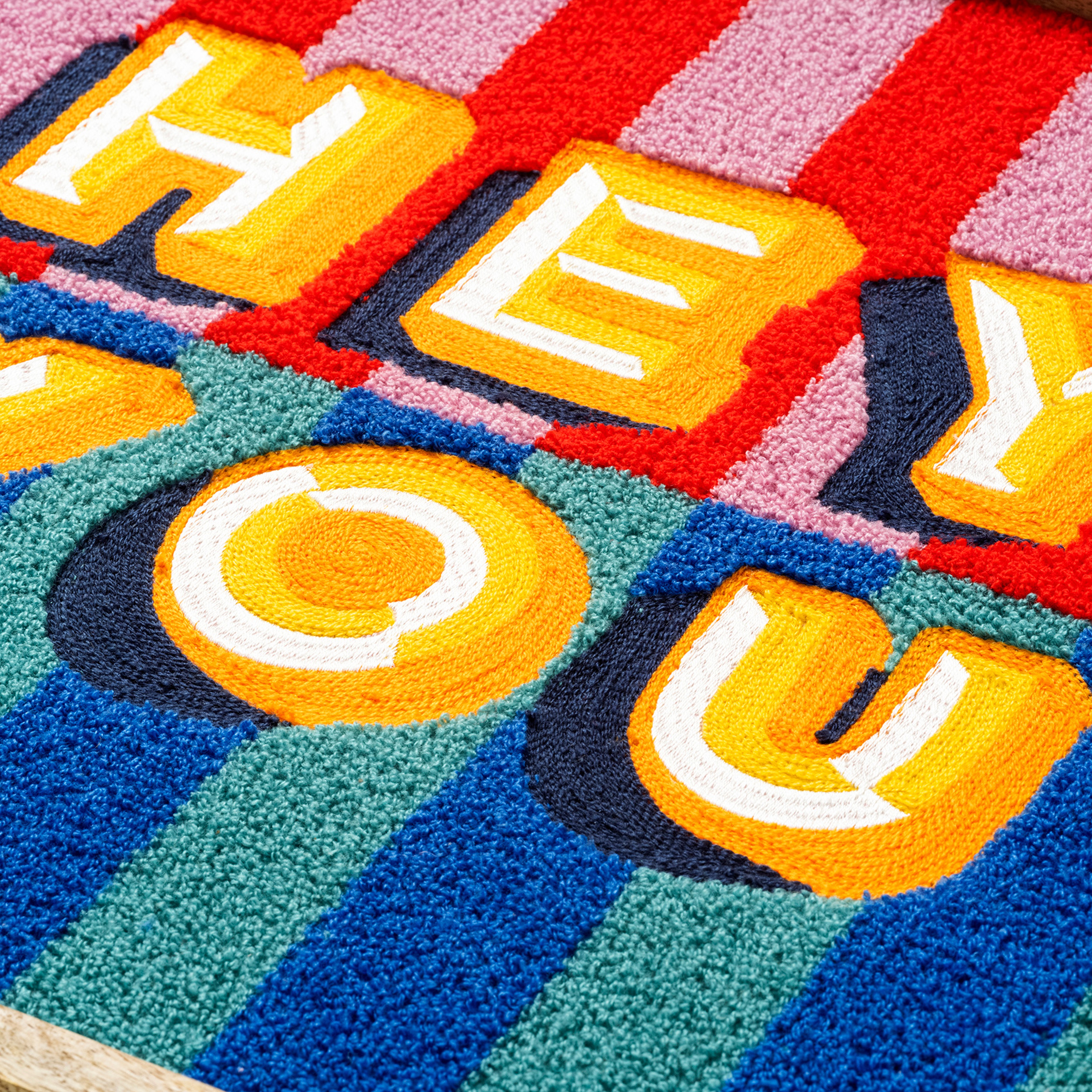 Rajpath Nakışlı Ağaç Dekoratif Duvar Panosu 35x35 Cm Renkli