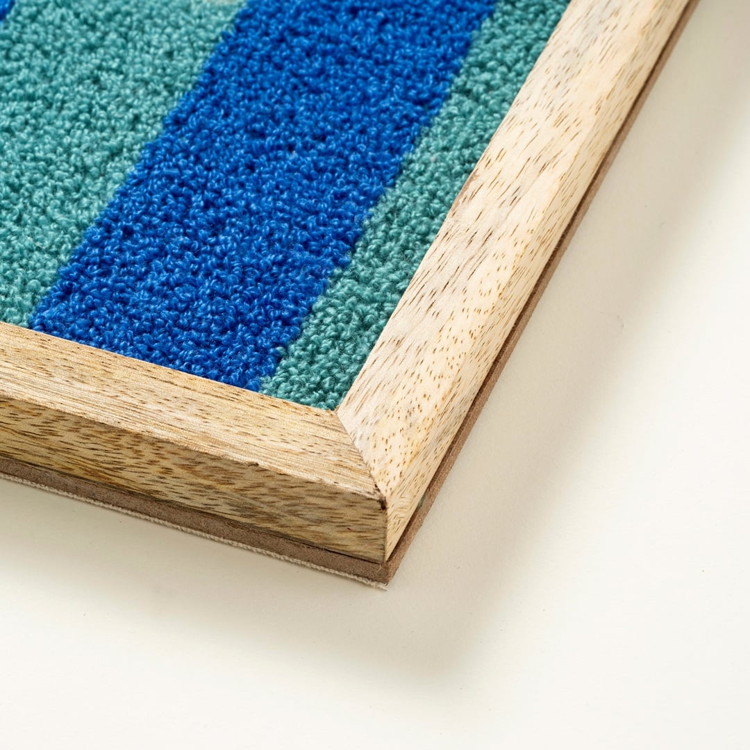 Rajpath Nakışlı Ağaç Dekoratif Duvar Panosu 35x35 Cm Renkli