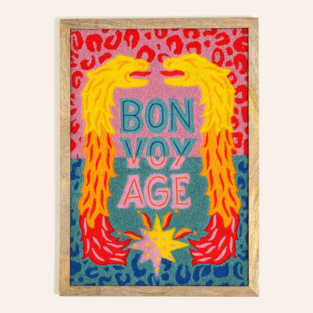 Rajpath Nakışlı Ağaç Dekoratif Duvar Panosu 50x35 Cm Renkli