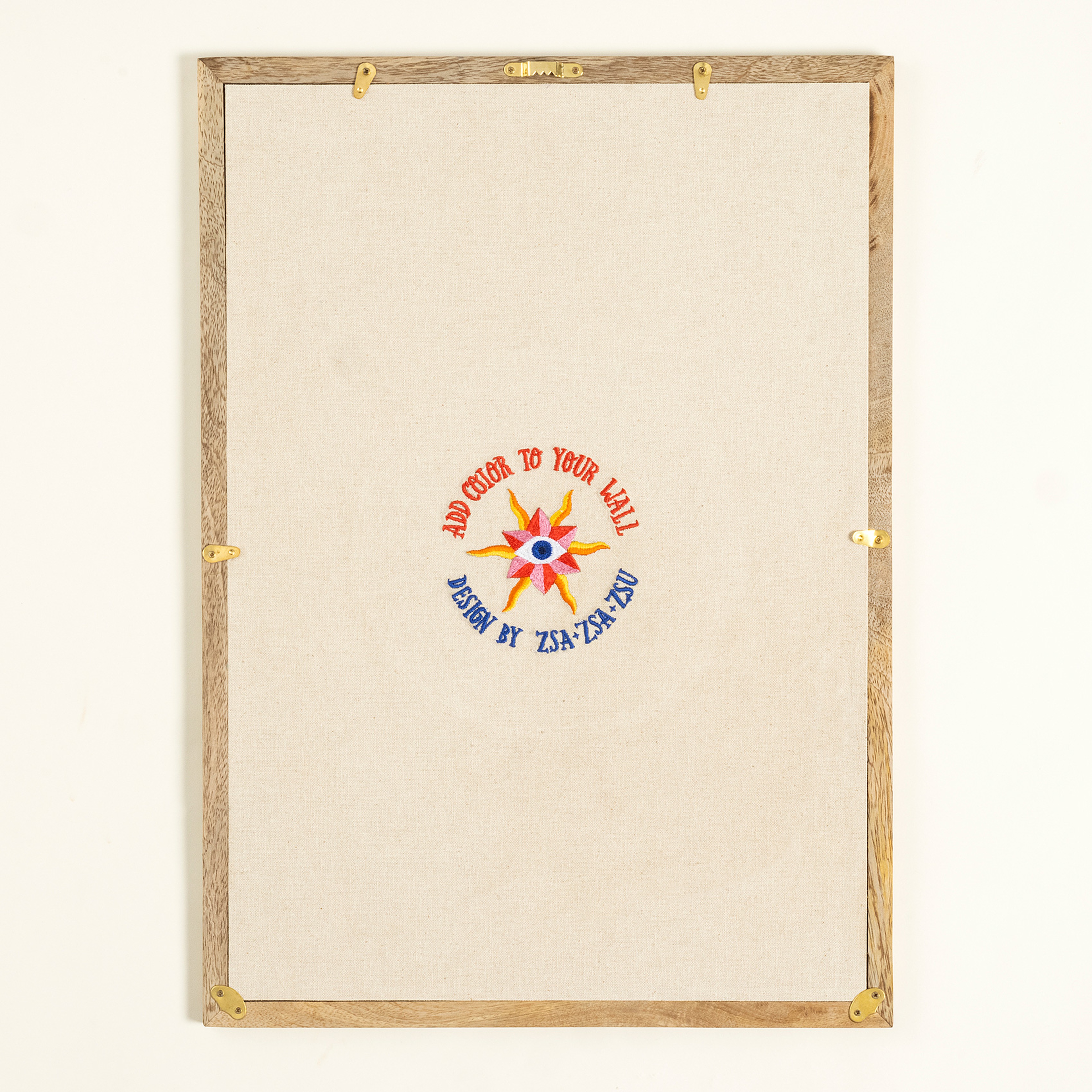 Rajpath Nakışlı Ağaç Dekoratif Duvar Panosu 50x35 Cm Renkli