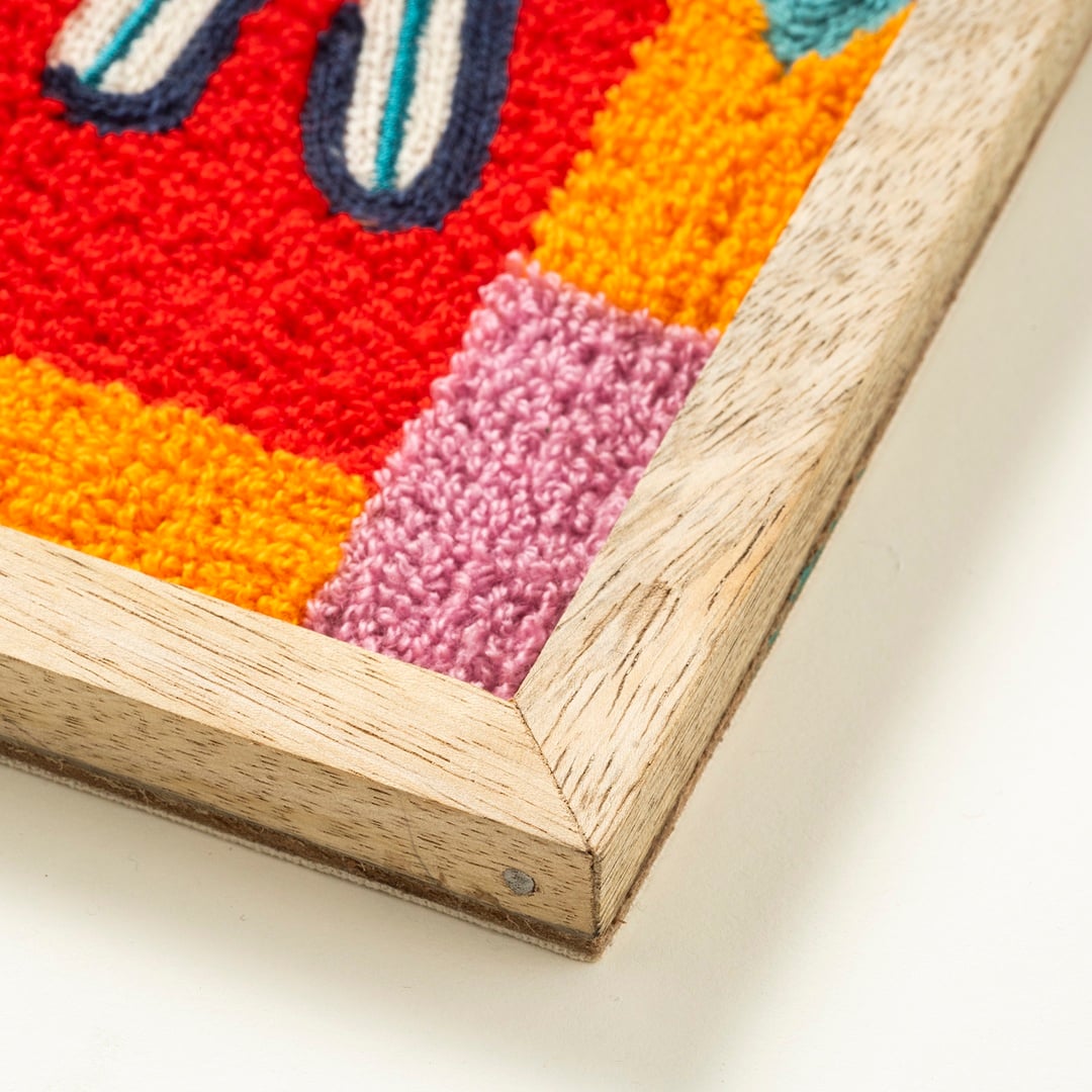 Rajpath - Ağaç Dekoratif Duvar Panosu 20x50 Cm Renkli