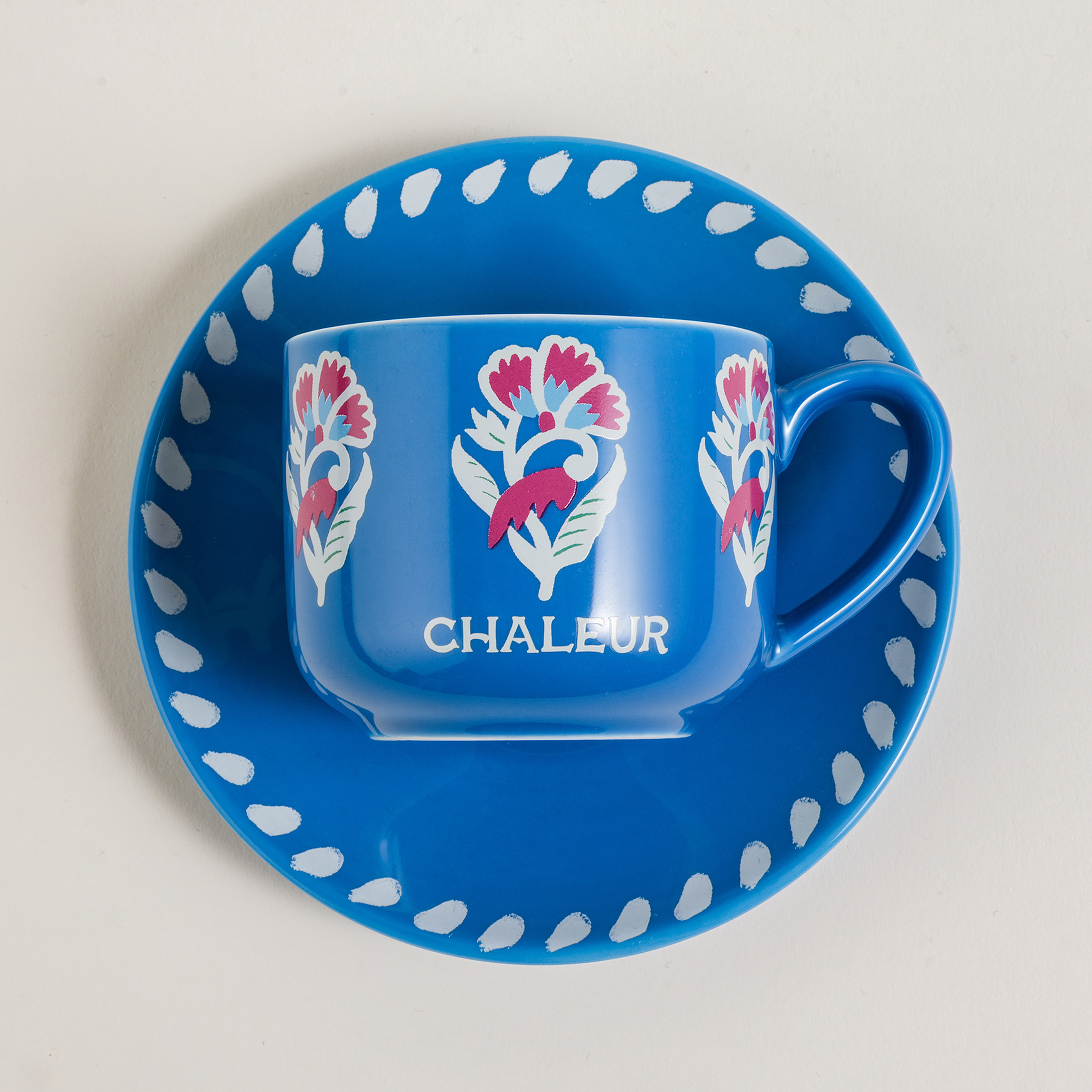 Luohu Porselen Kahve Seti 90 Ml Mavi