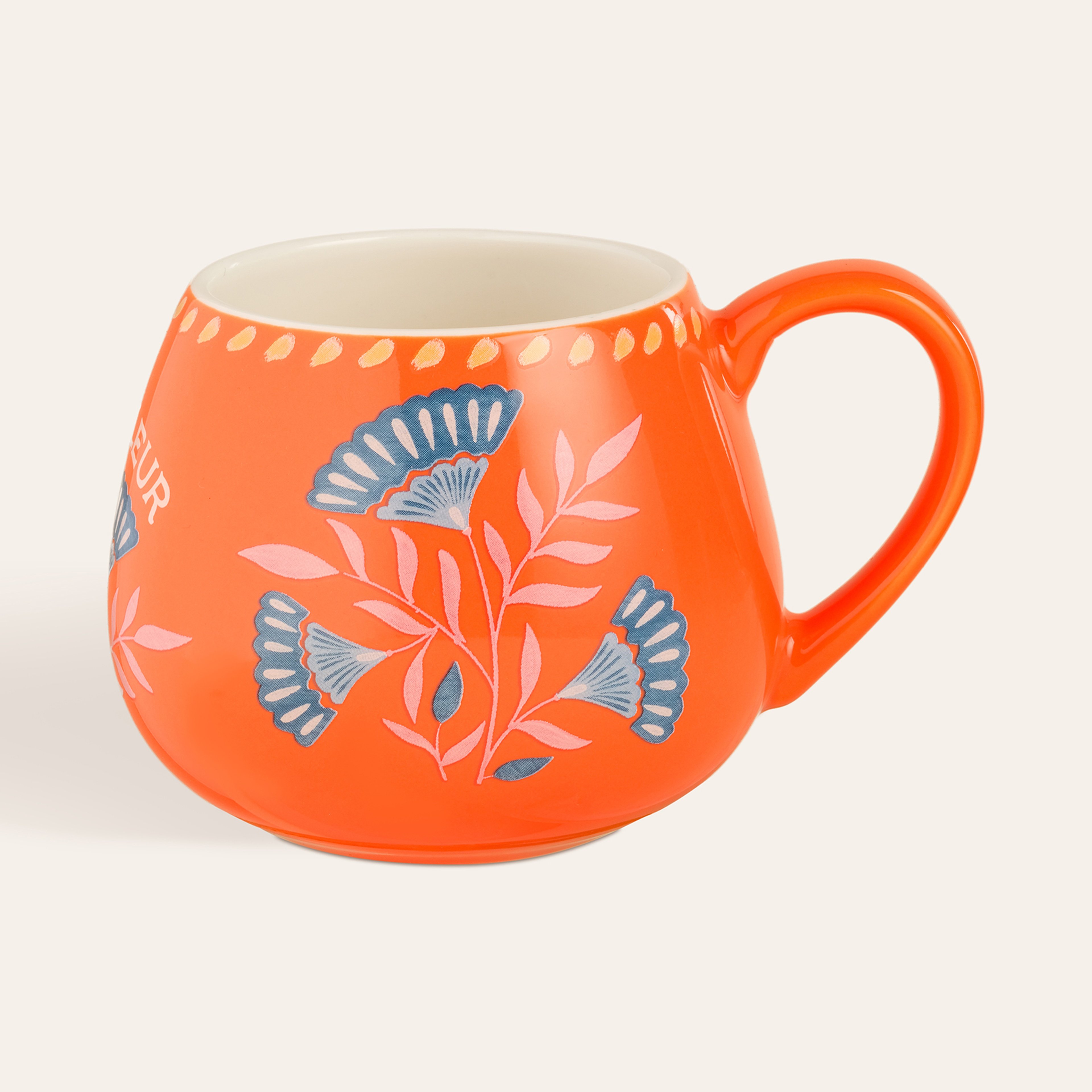 Luohu Porselen Kupa 400 Ml Turuncu