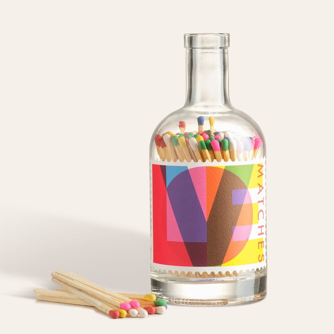 Love Stamp Ahşap Hediyelik Eşya 19x8x8 Cm Renkli