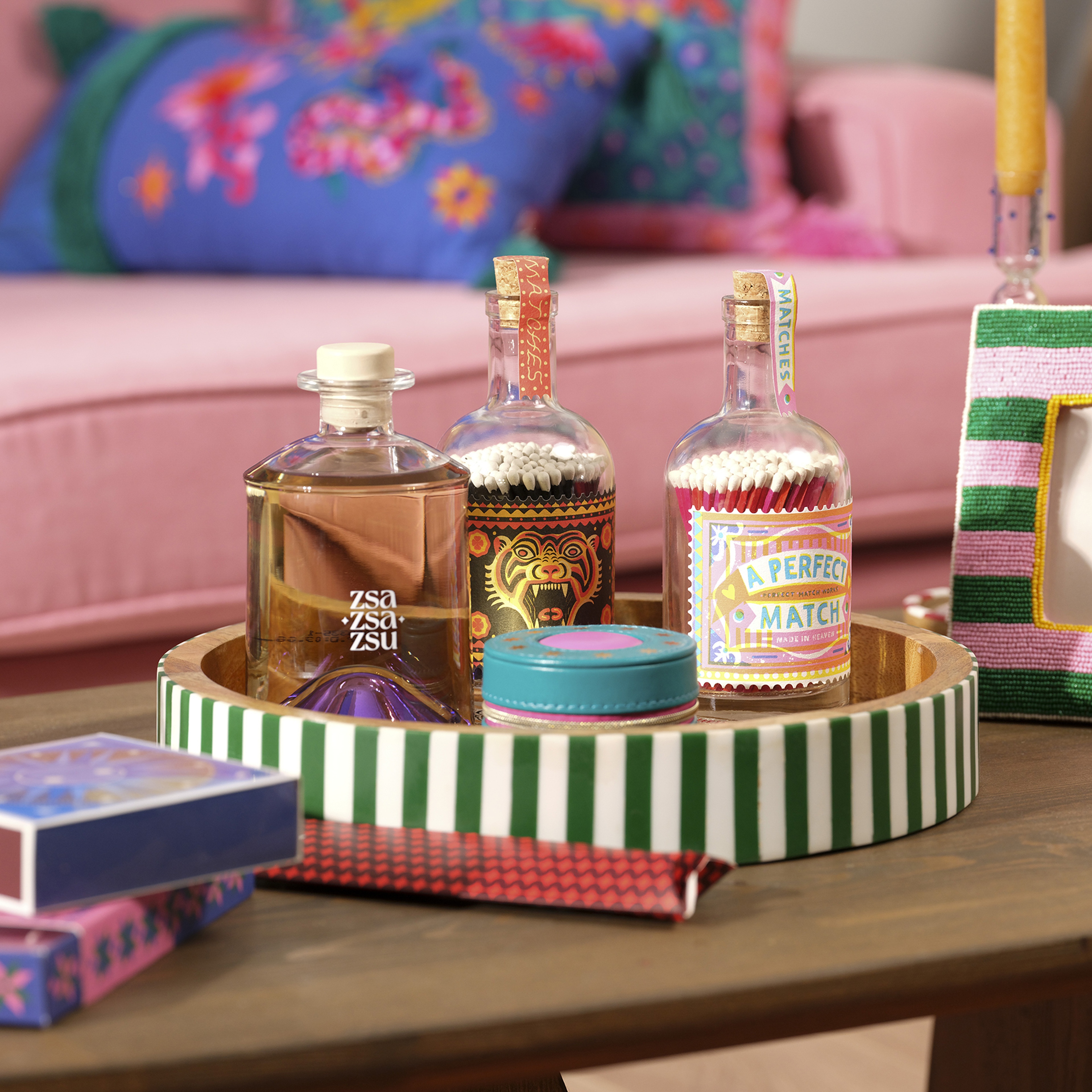 Roar Stamp Ahşap Hediyelik Eşya 19x8x8 Cm Renkli