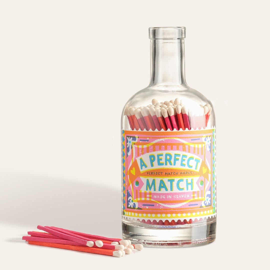 A Perfect Match Stamp Ahşap Hediyelik Eşya 19x8x8 Cm Renkli