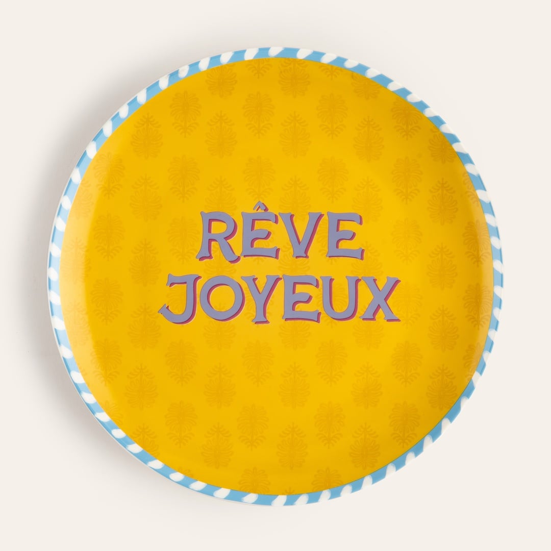 Luohu Porselen Yemek Tabağı 27 Cm Renkli