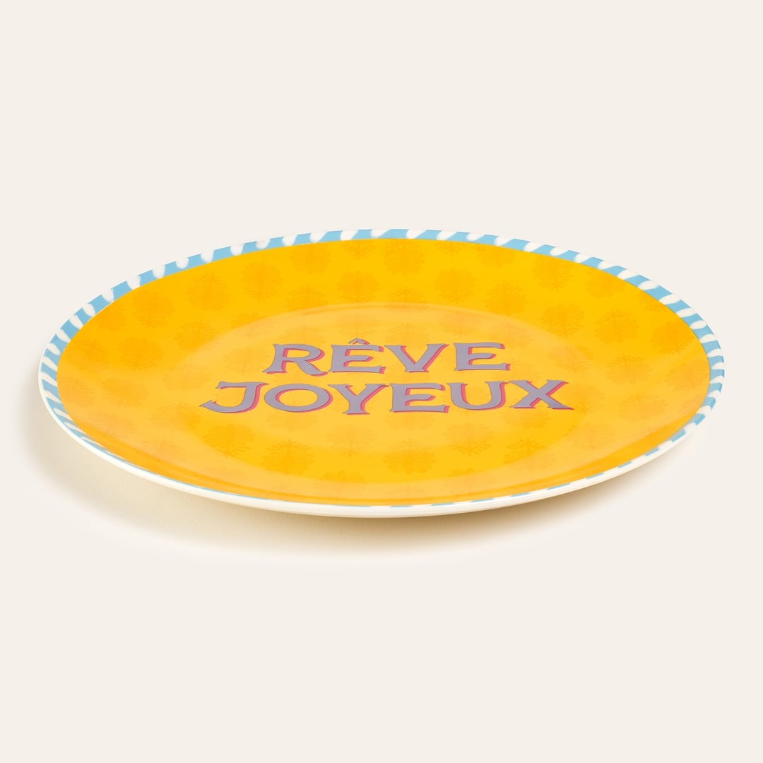 Luohu Porselen Yemek Tabağı 27 Cm Renkli