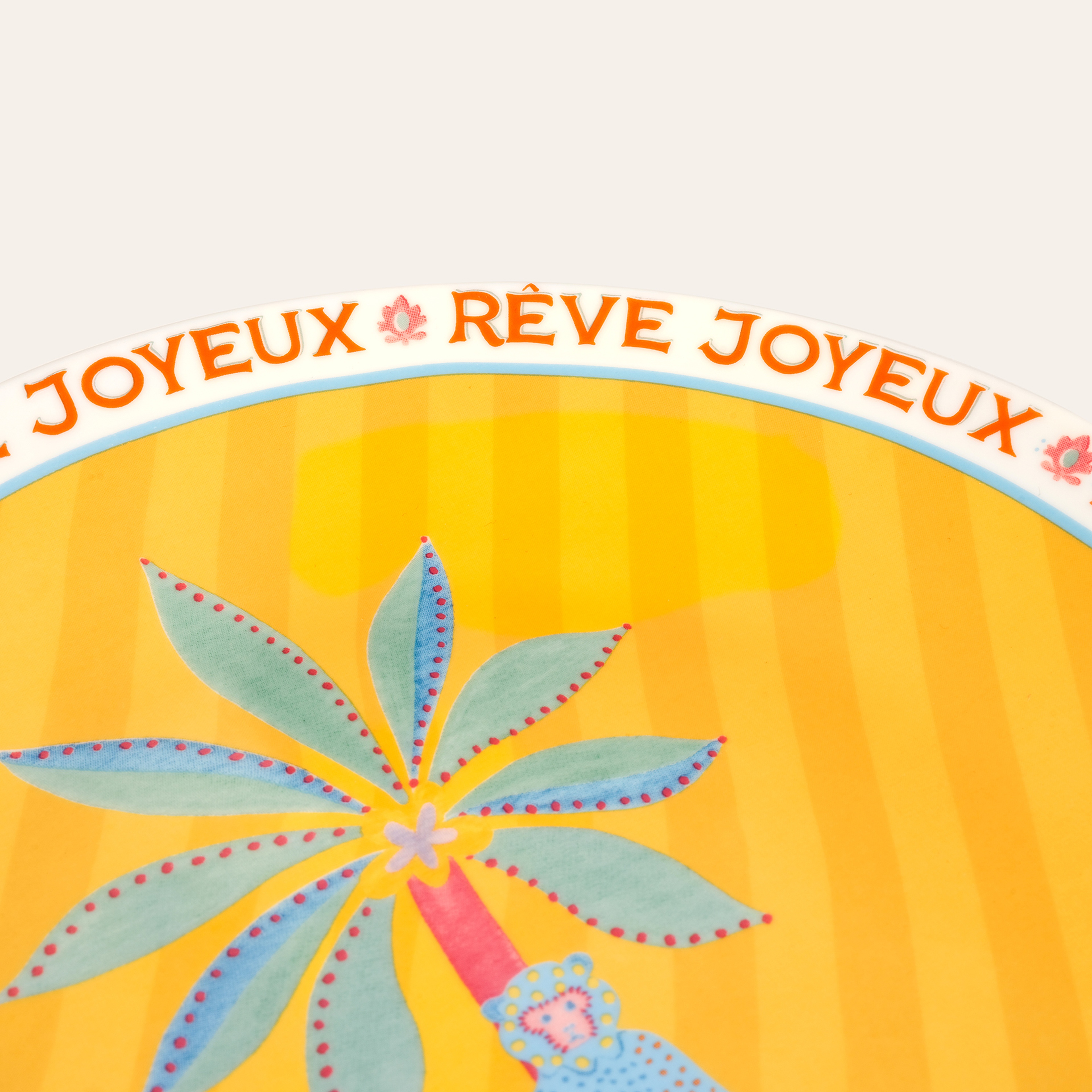 Luohu Porselen Pasta Tabağı 21 Cm Renkli