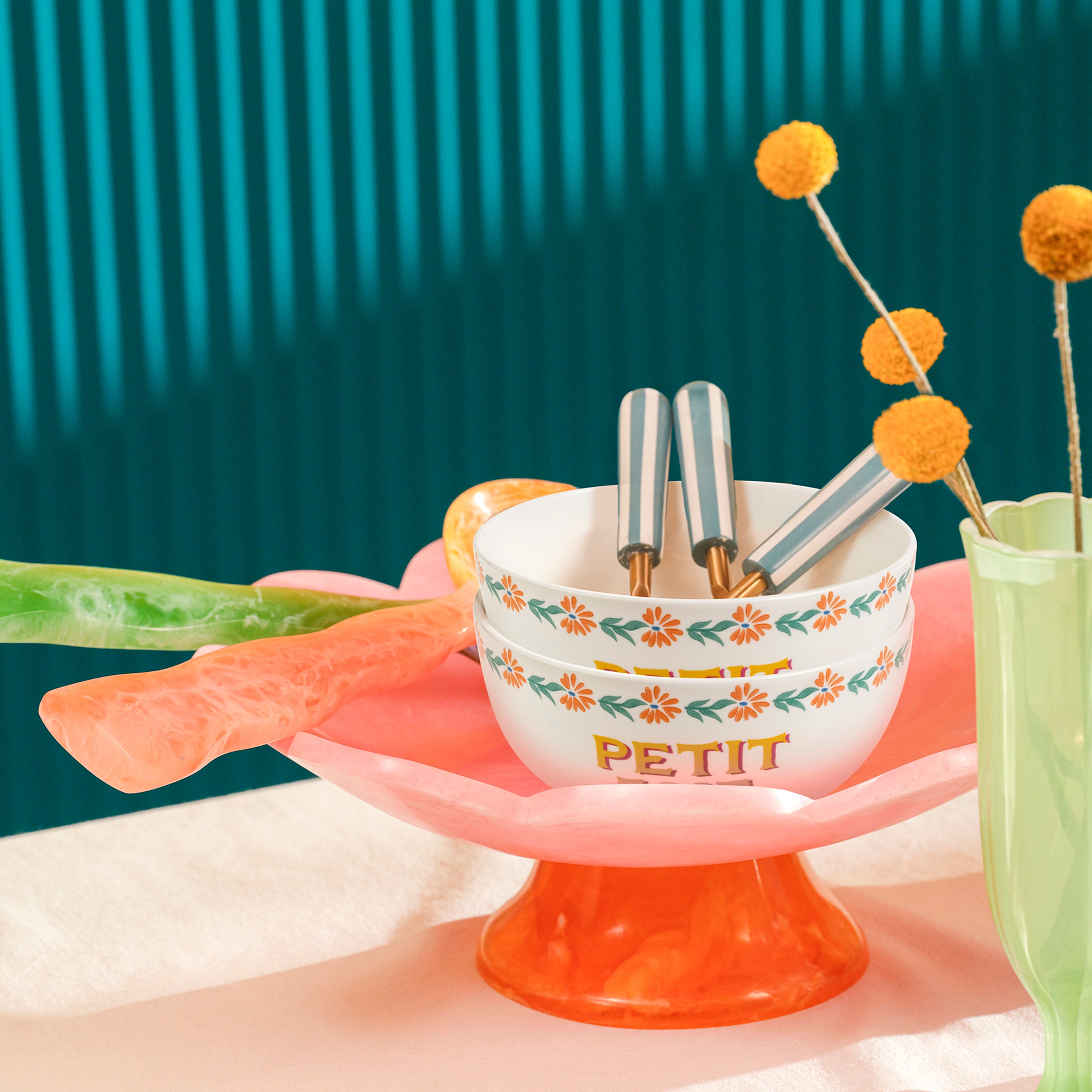 Luohu Porselen Kase 13 Cm Renkli