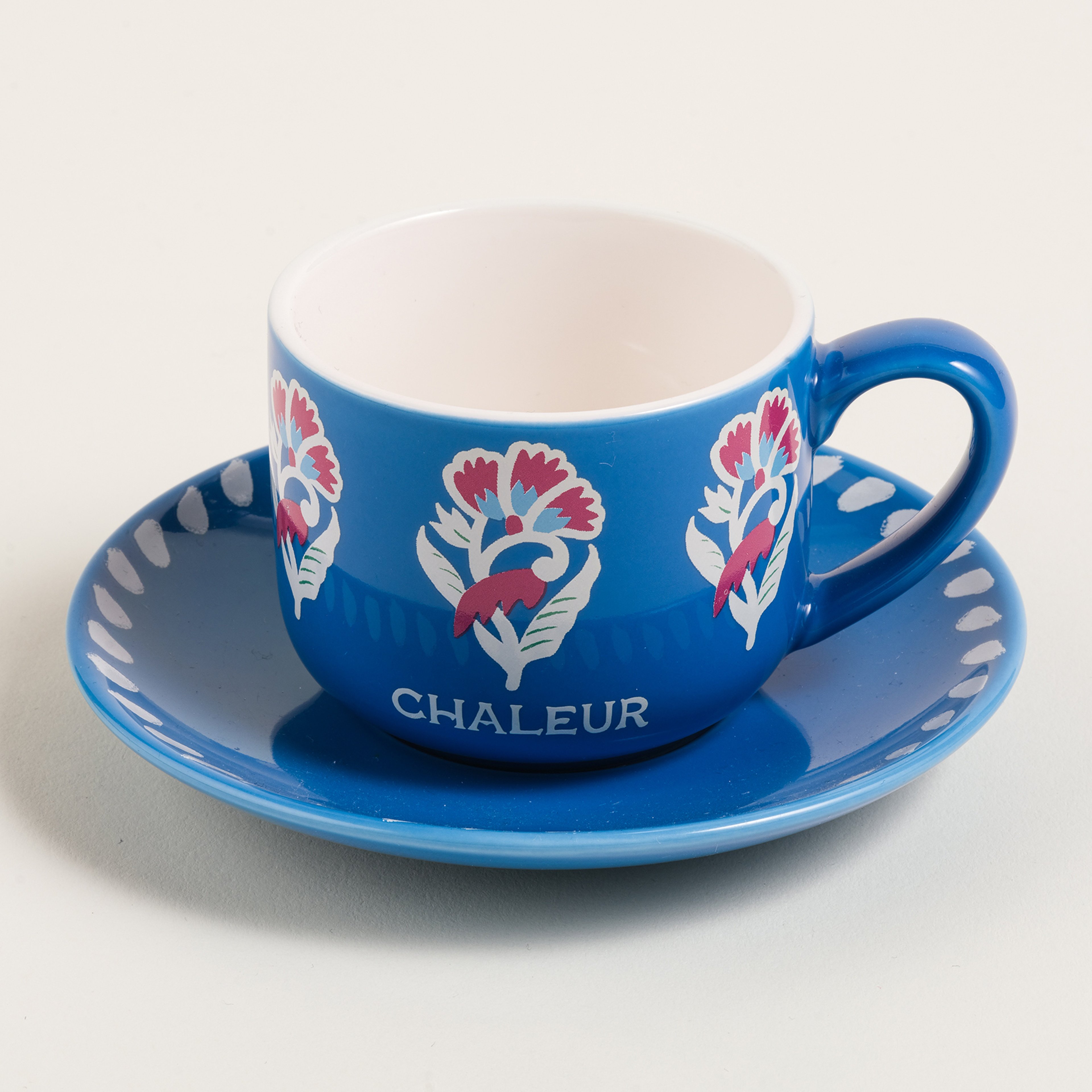 Luohu Porselen Kahve Seti 90 Ml Mavi