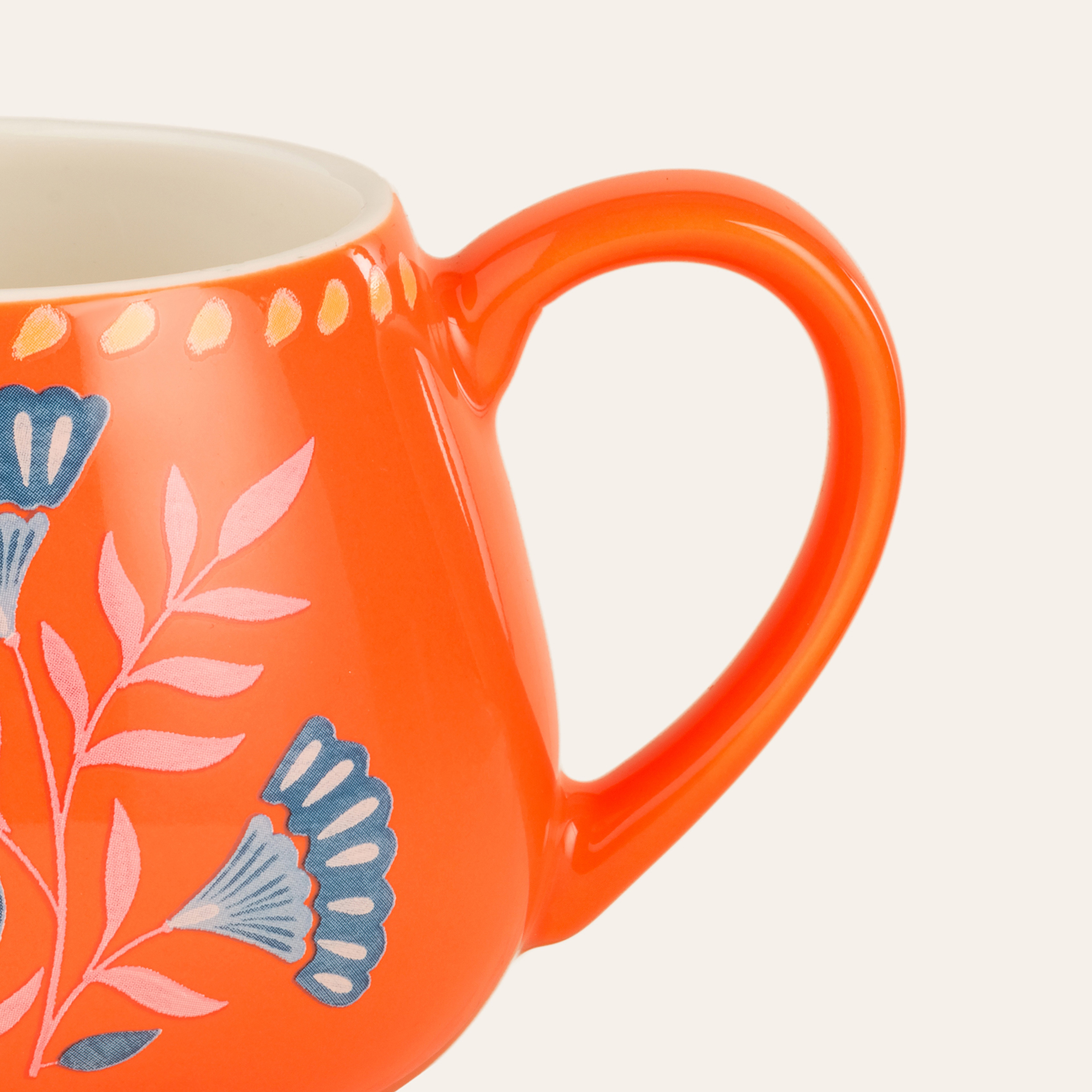 Luohu Porselen Kupa 400 Ml Turuncu