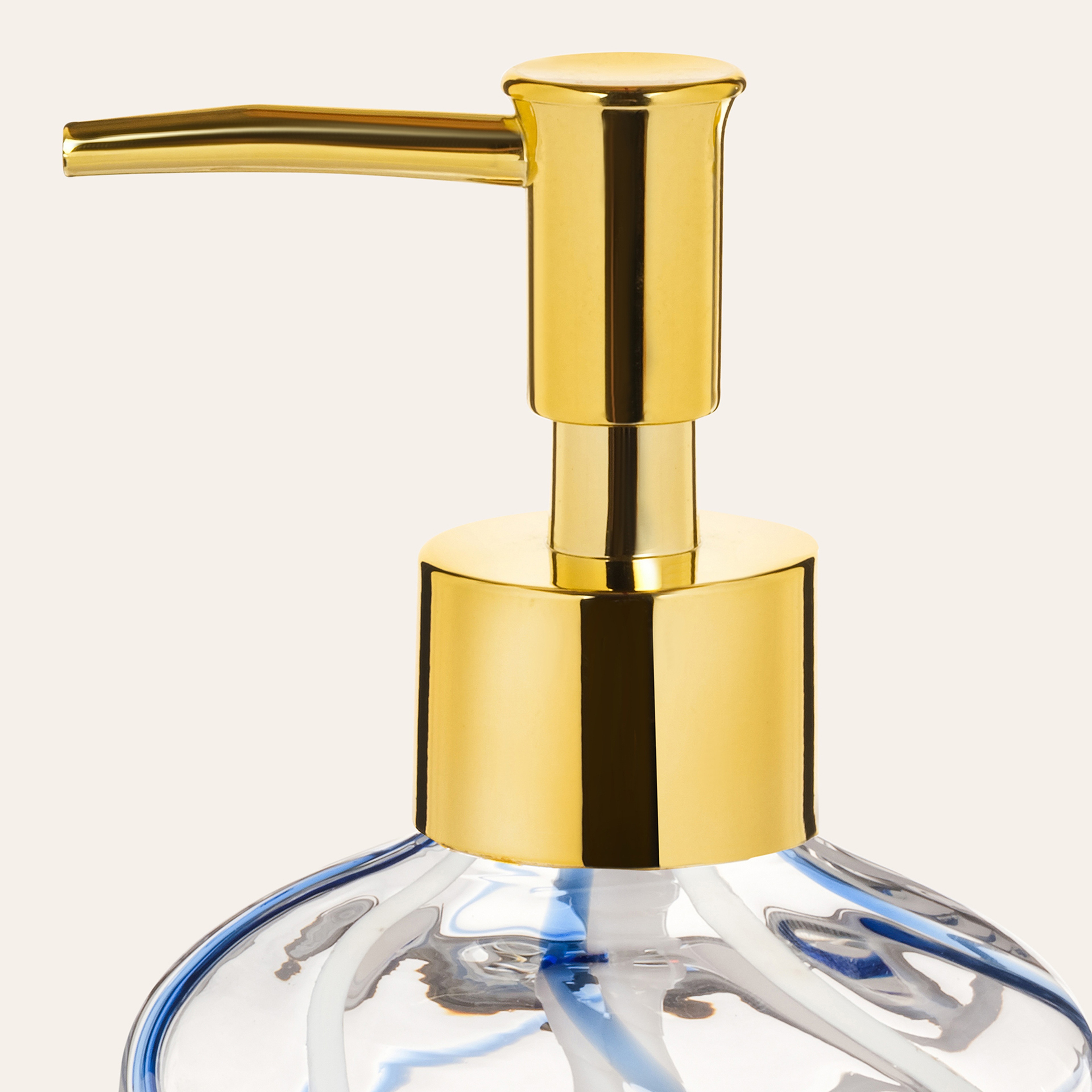 Nanjıng Borosilikat Cam Sıvı Sabunluk 8x8x20.5 Cm Renkli