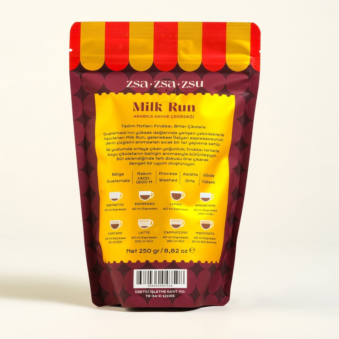 Mılk Run - Milk Run Arabica Paket 250 Gr