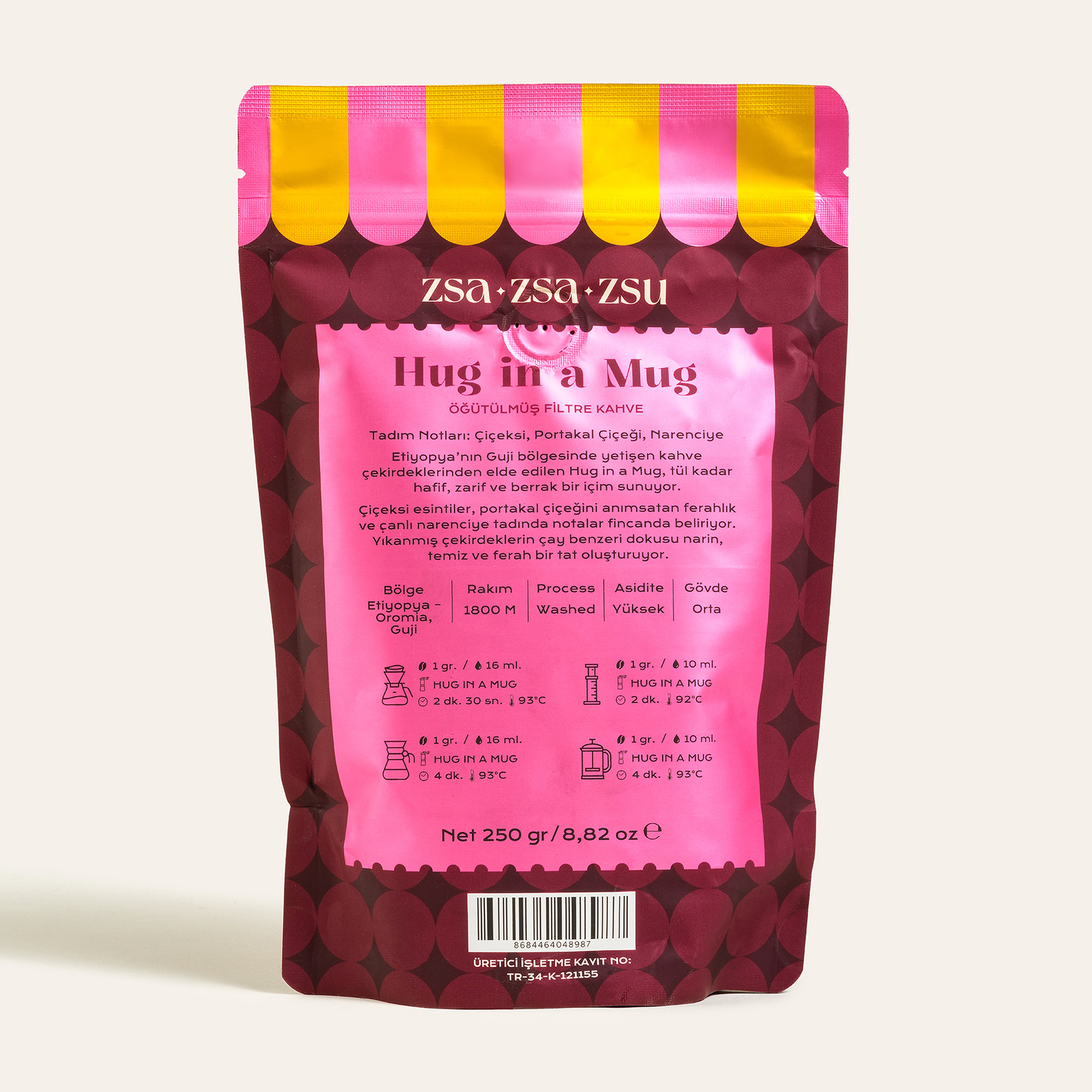 Hug In A Mug - Filtre Kahve Paket 250 Gr