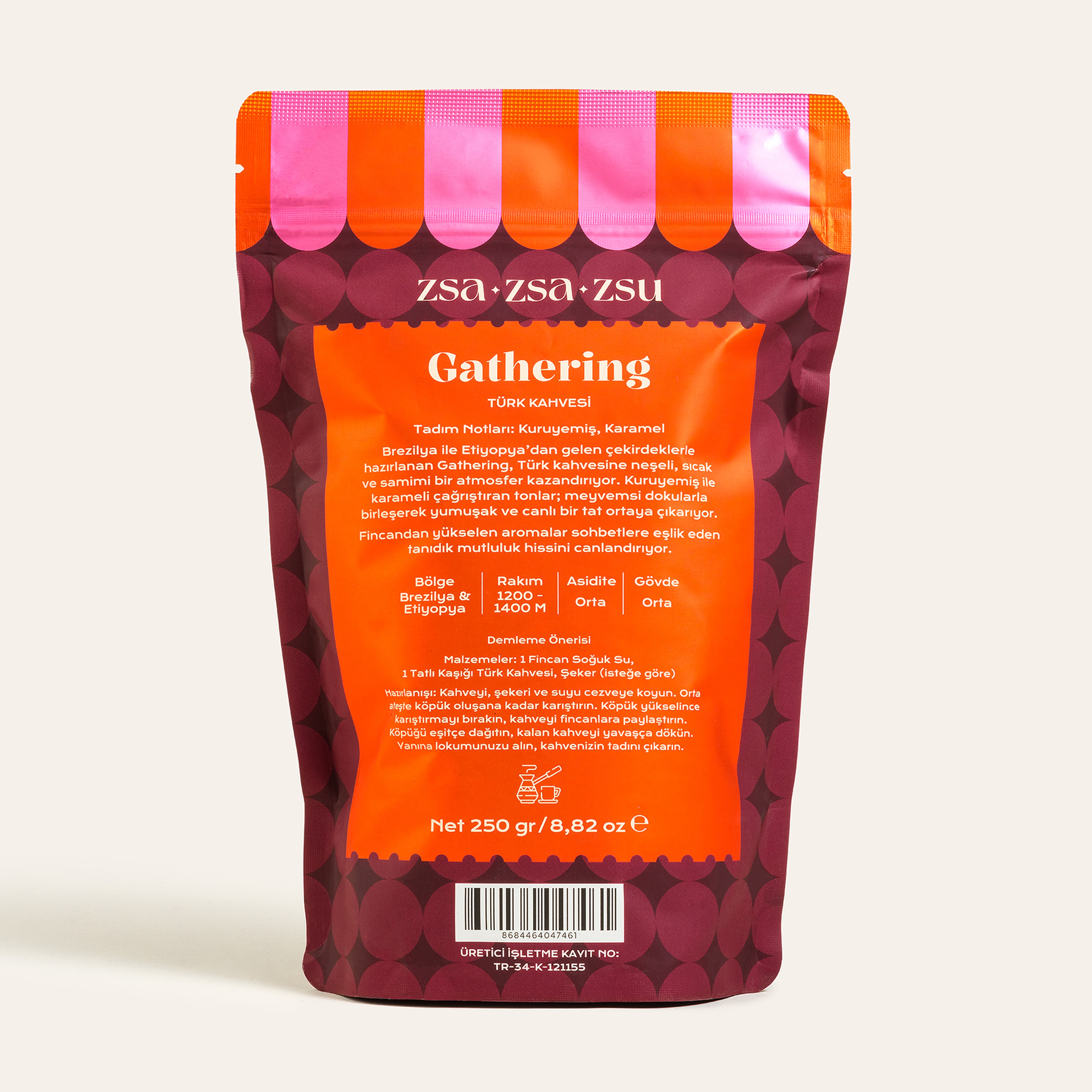 Gatherıng - Türk Kahvesi Paket 250 Gr