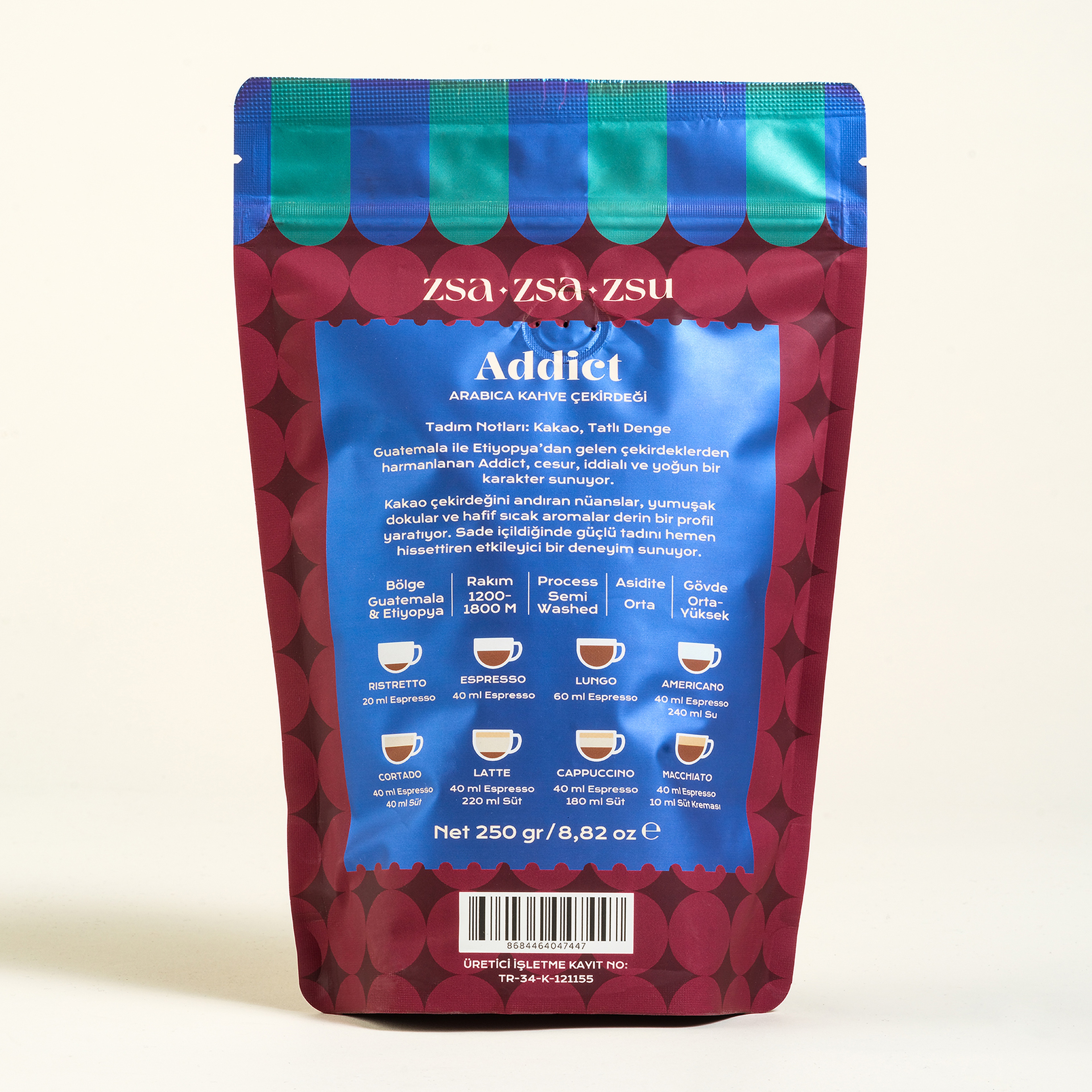 Addıct - Arabica Kahve Paketi 250 Gr
