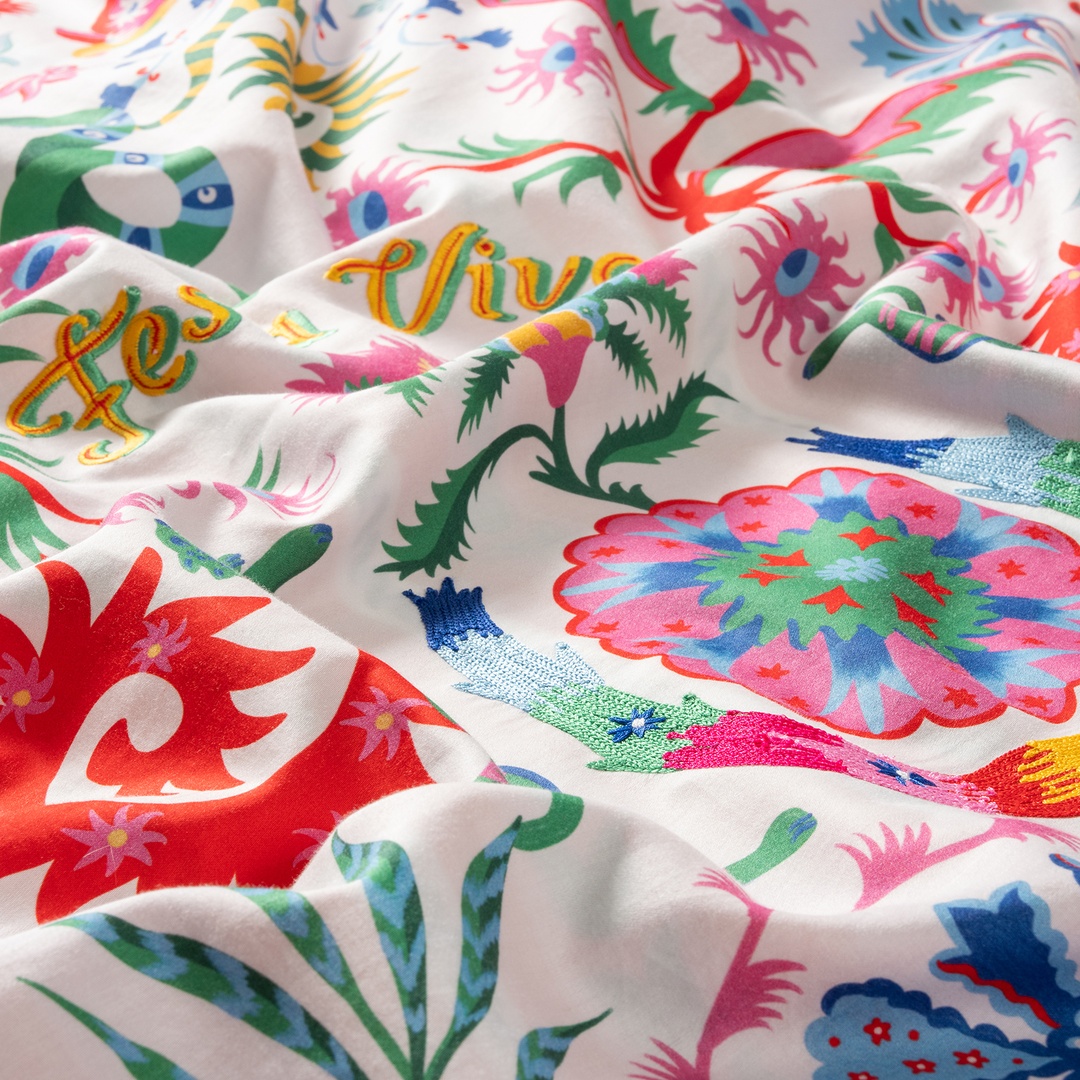 Lahor Renkli E.kıng Sıze Pamuk Saten Nevresim Seti