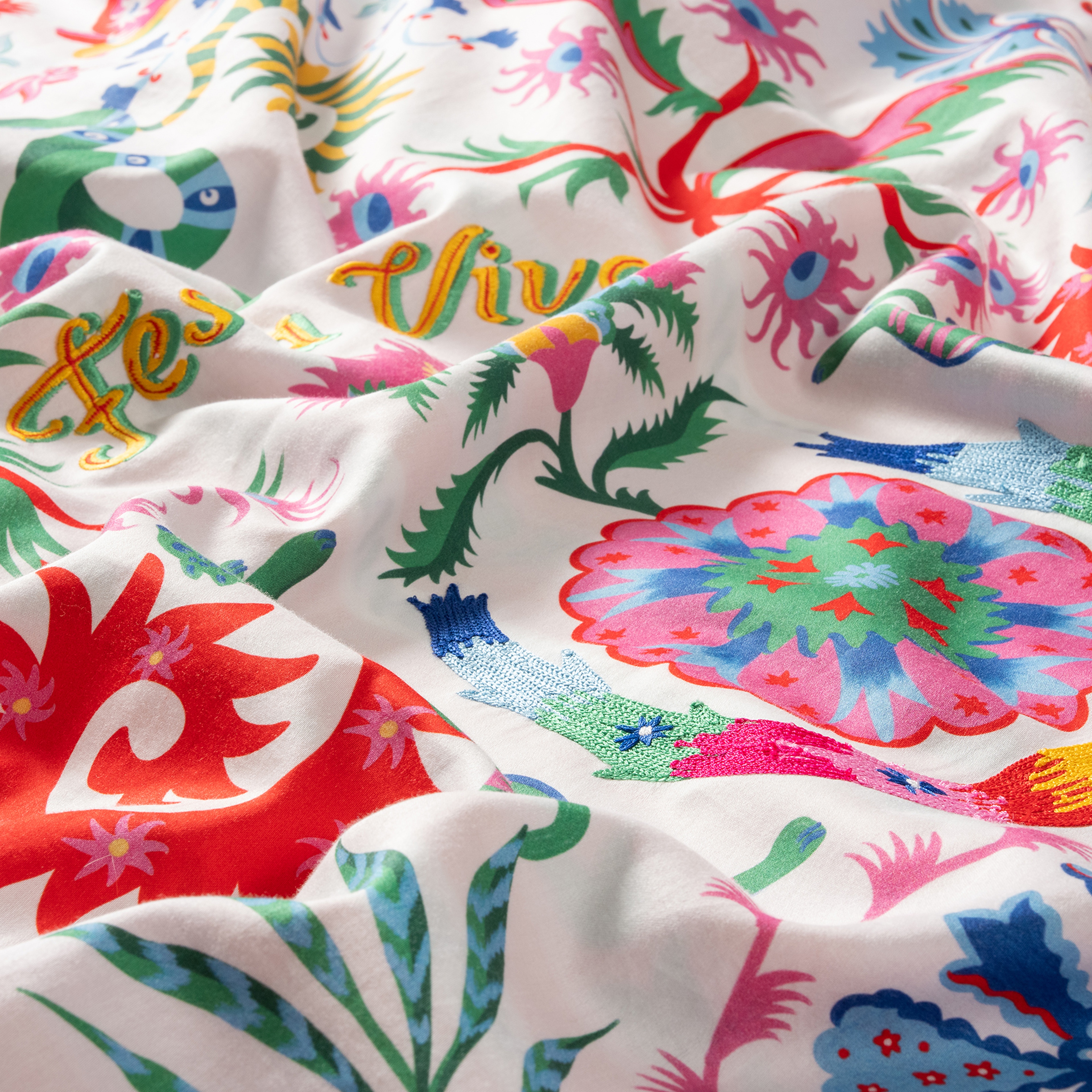 Lahor Renkli E.kıng Sıze Pamuk Saten Nevresim Seti