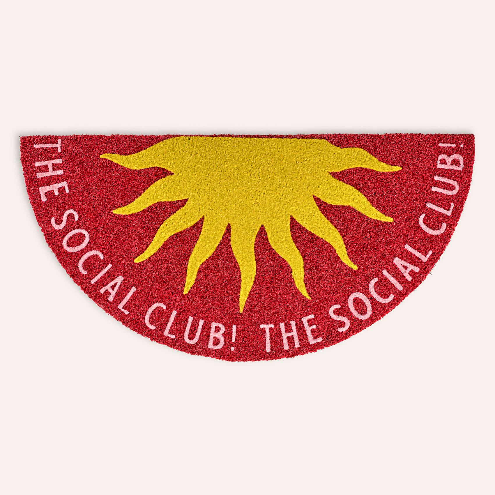 Kerala Coır Kapı Önü Paspası 40x80 Cm Sarı