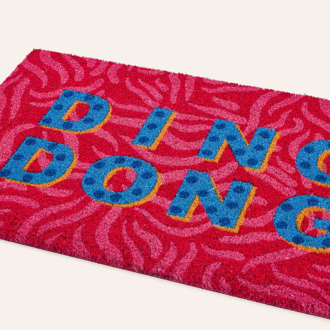 Kerala Coır Kapı Önü Paspası 45x75 Cm Kırmızı