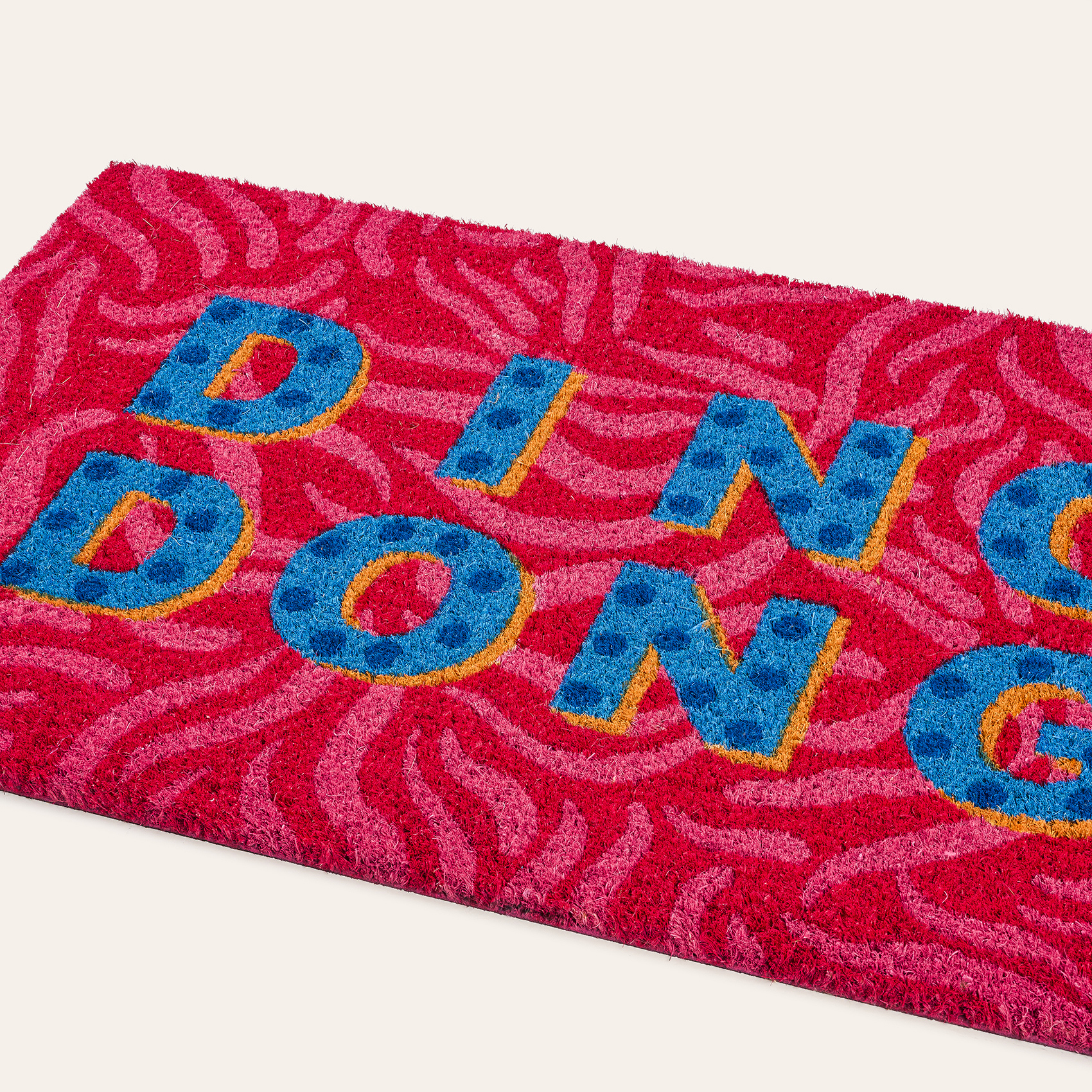 Kerala Coır Kapı Önü Paspası 45x75 Cm Kırmızı