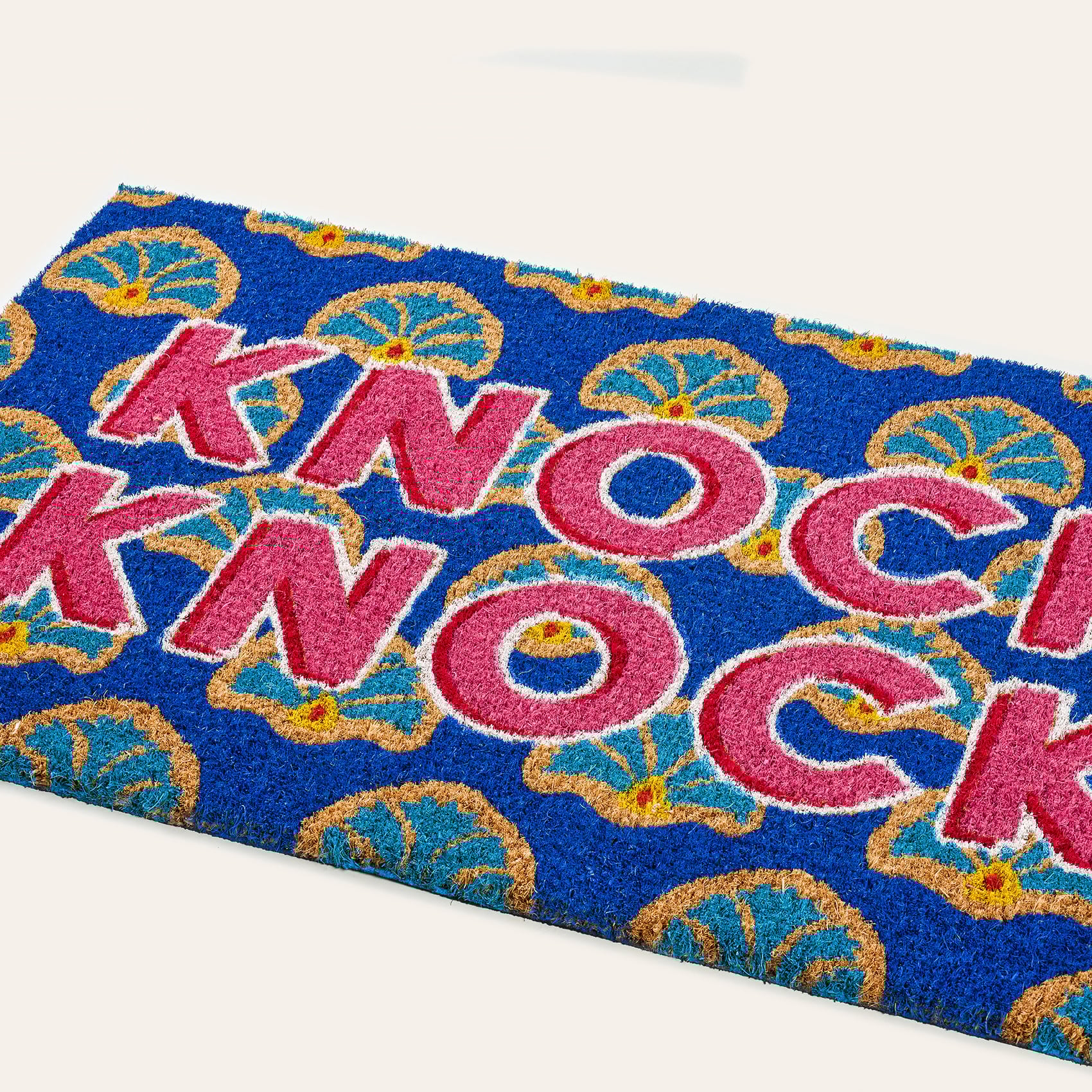 Kerala Coır Kapı Önü Paspası 45x75 Cm Mavi