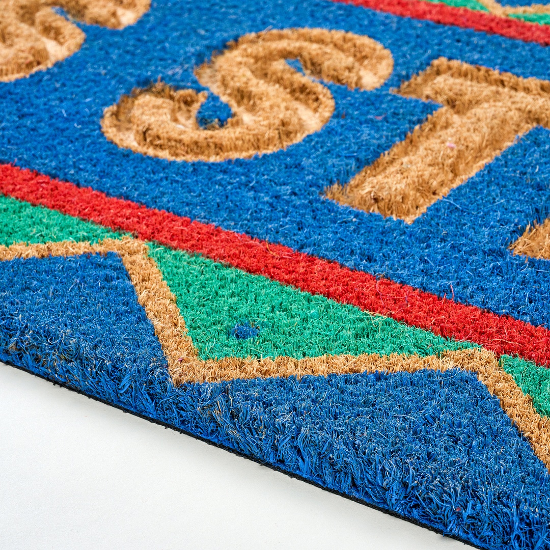 Kerala Coır Kapı Önü Paspası 35x100 Cm Mavi