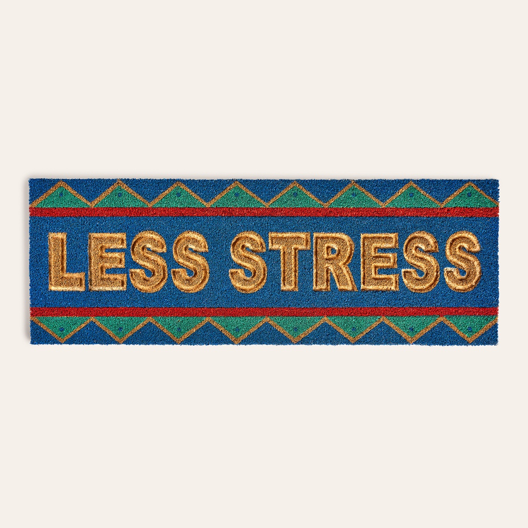 Kerala Coır Kapı Önü Paspası 35x100 Cm Mavi