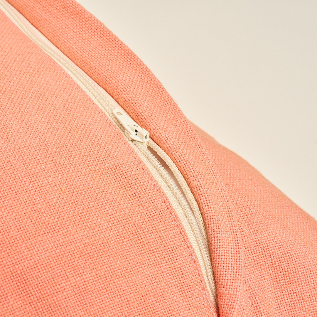 Ghunı Püsküllü Nakışlı Pamuk Dolgulu Kırlent 50x50 Cm Turuncu