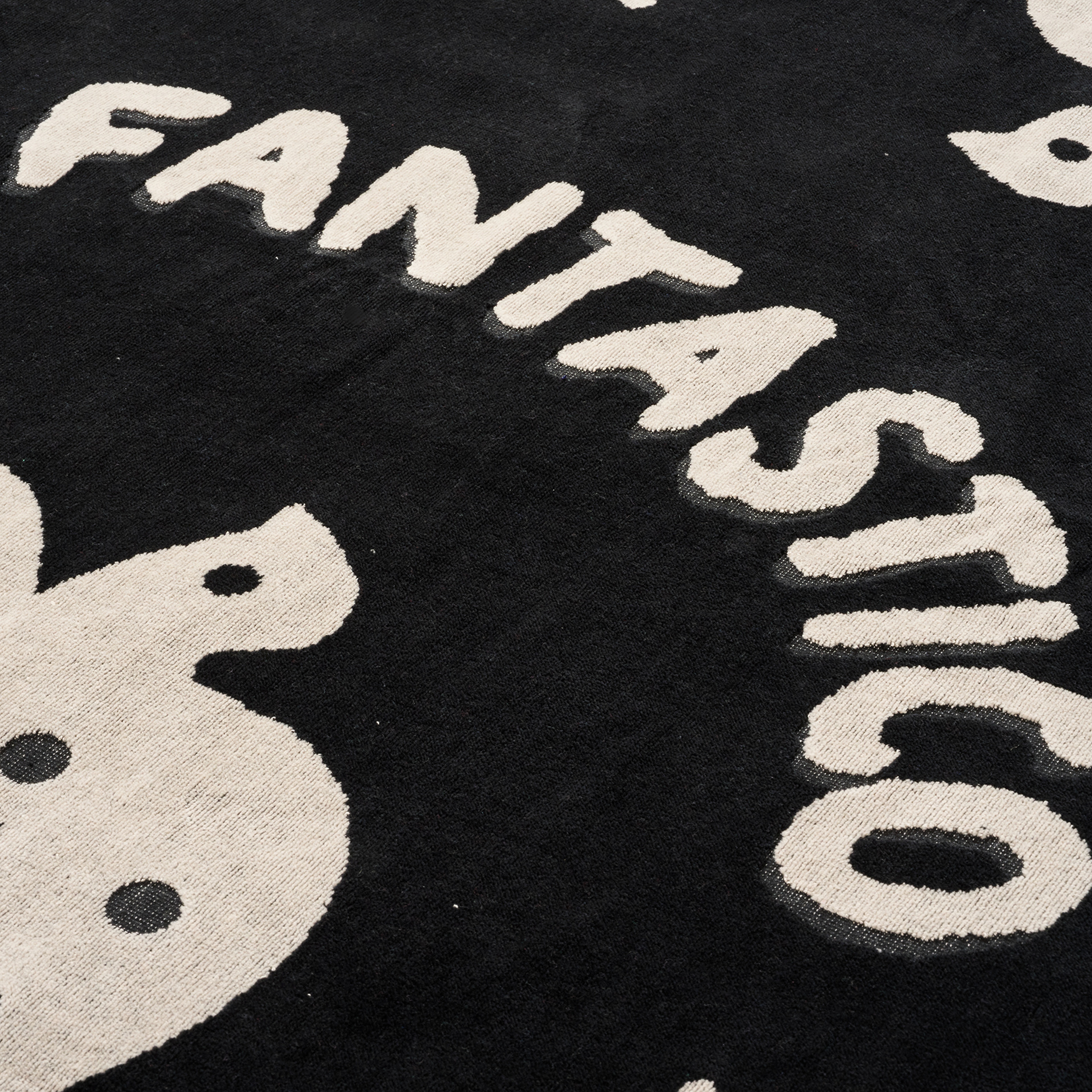 Tabea Pamuk Kadife Plaj Havlusu 90x150 Cm Siyah