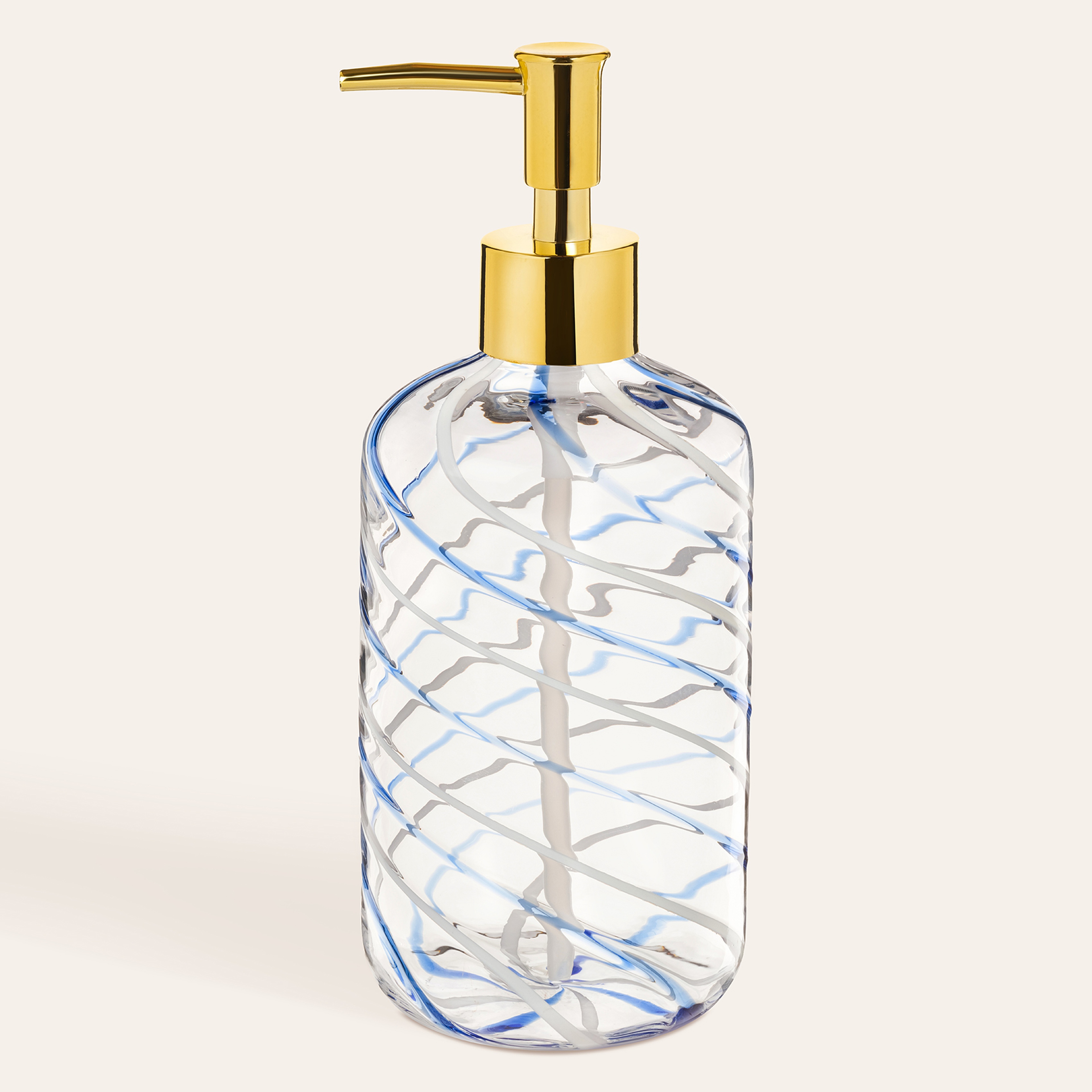 Nanjıng Borosilikat Cam Sıvı Sabunluk 8x8x20.5 Cm Renkli