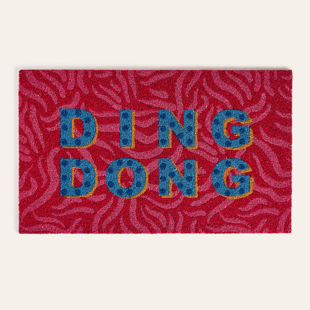 Kerala Coır Kapı Önü Paspası 45x75 Cm Kırmızı
