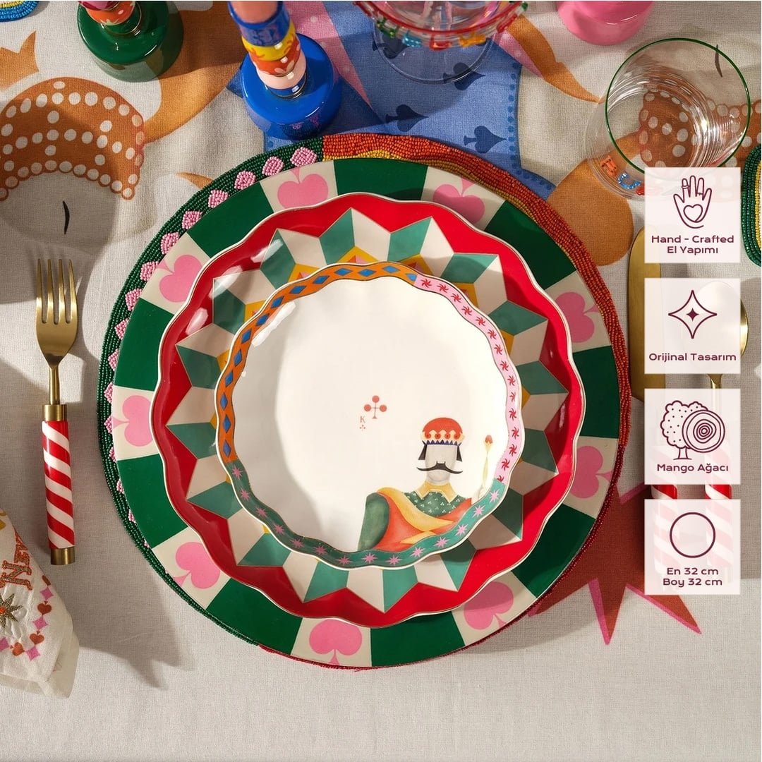 Lakrı Mango Ağacı Supla 32x32x3 Cm Yeşil