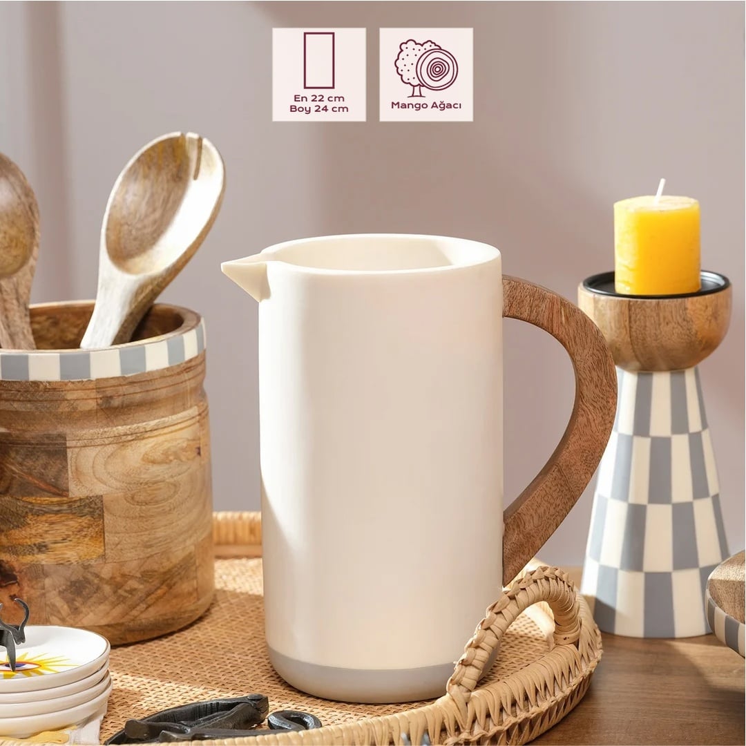 Nohar Reçine - Mango Ağacı Sürahi 2000 Ml Natural - Grı