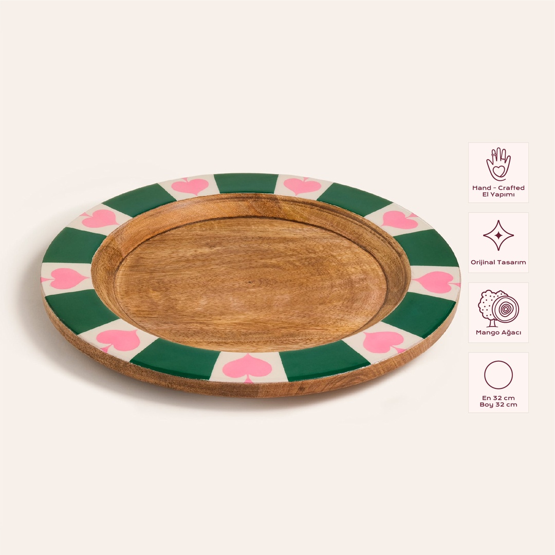 Lakrı Mango Ağacı Supla 32x32x3 Cm Yeşil