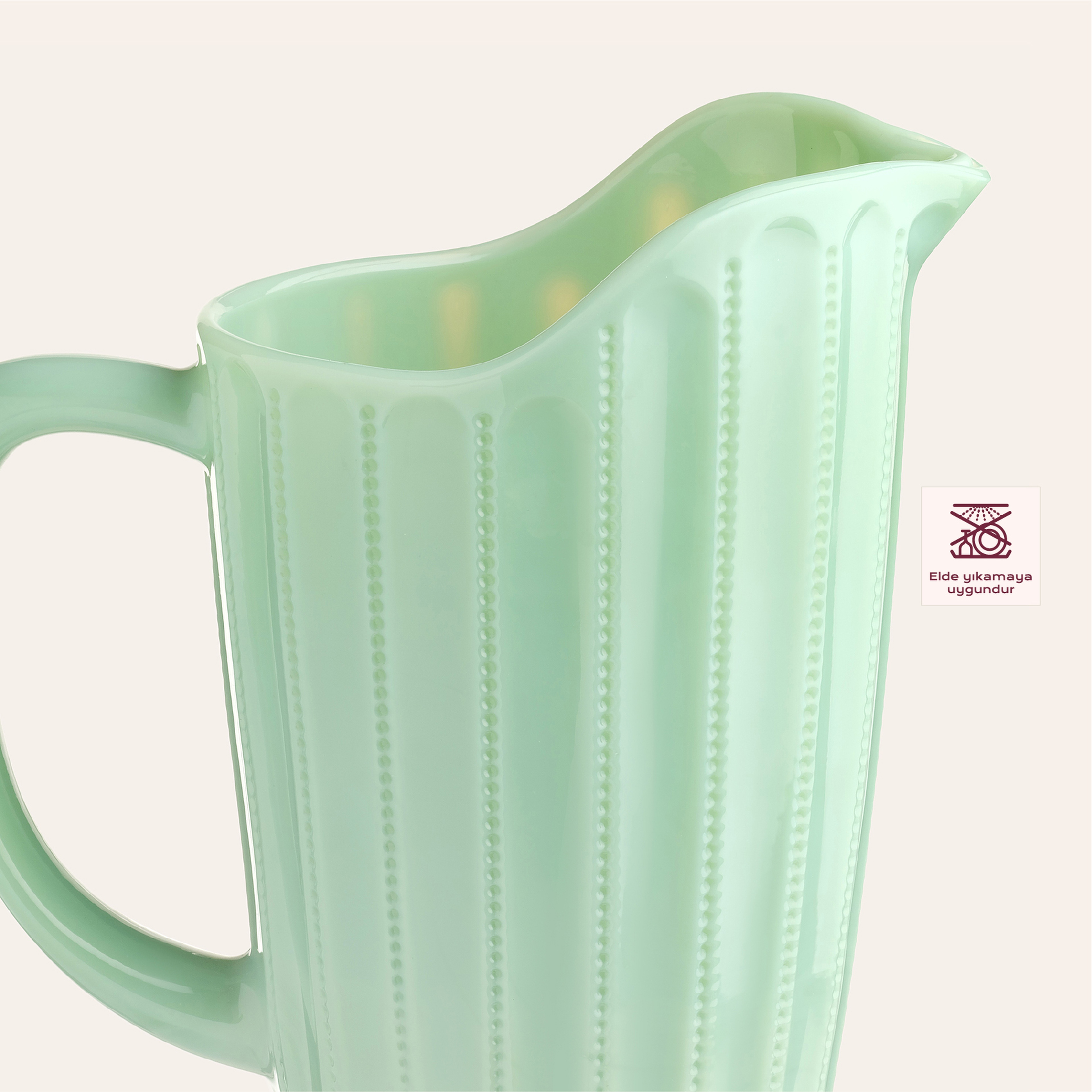 Henan Cam Sürahi 1000 Ml Yeşil