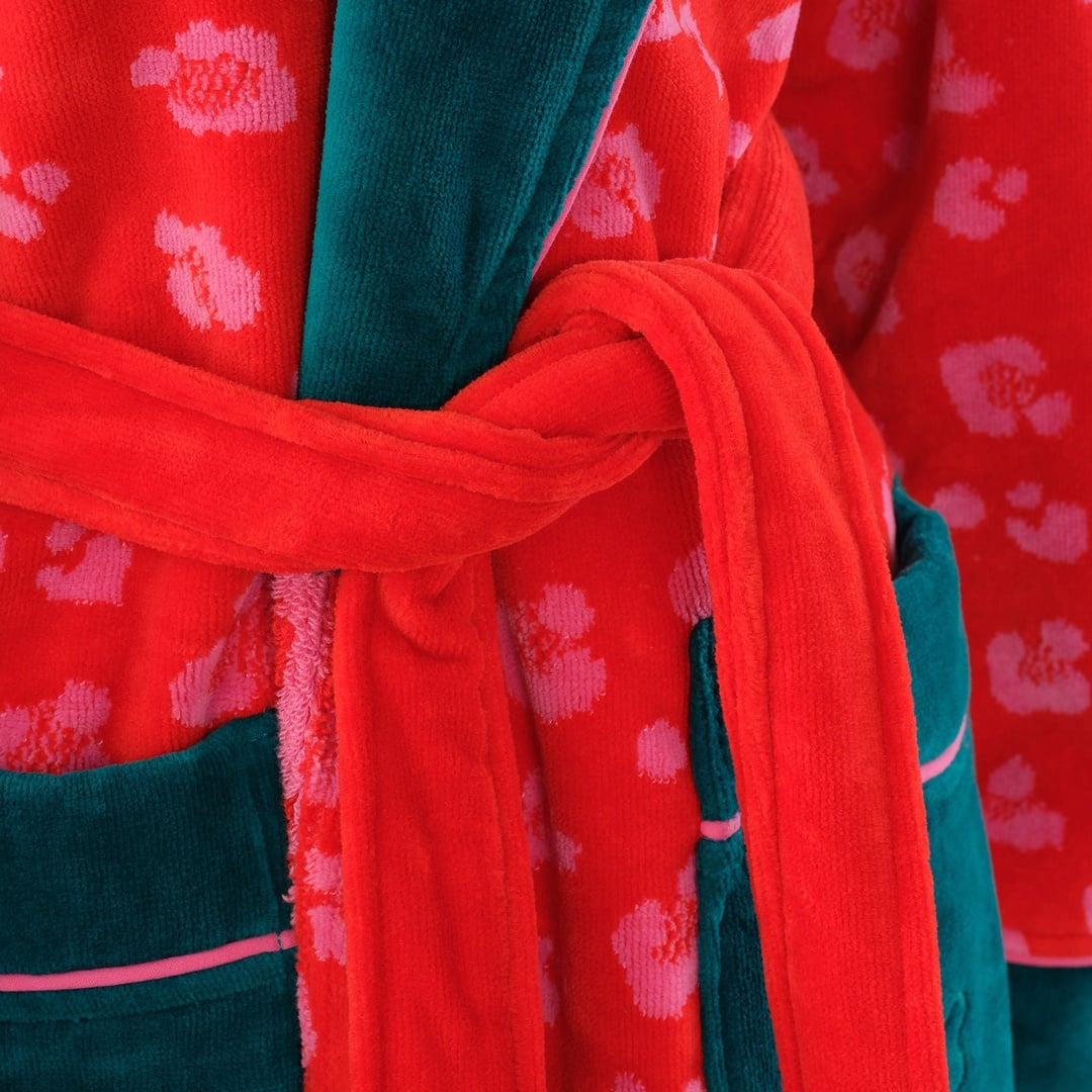 Tabea Pembe - Kırmızı Bornoz