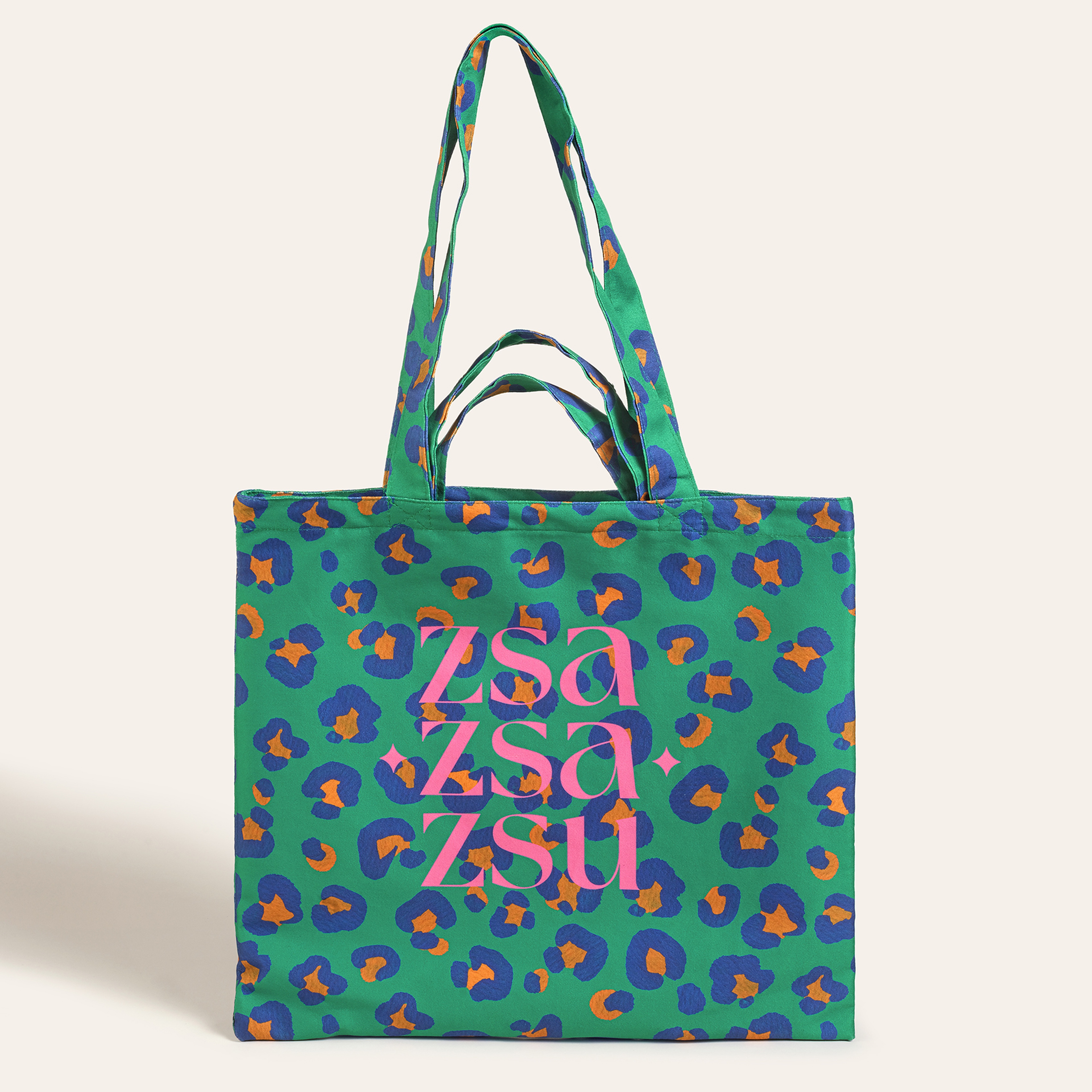 Marmara Dijital Baskılı Pamuk Omuz Çantası 40x40 Cm Yeşil