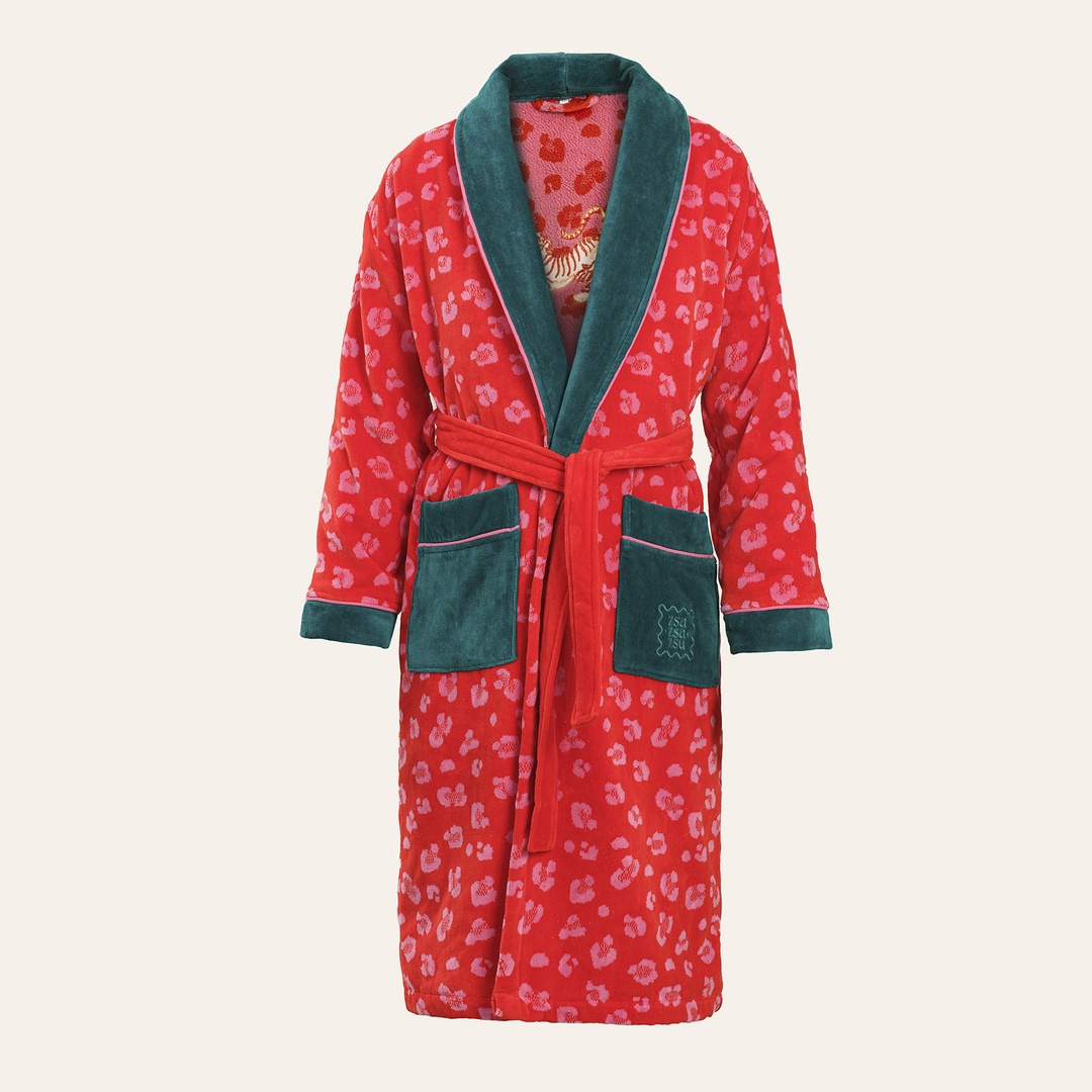 Tabea Pembe - Kırmızı Bornoz