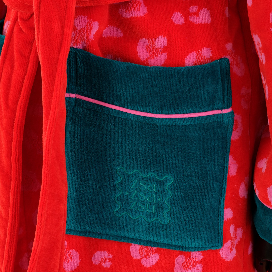 Tabea Pembe - Kırmızı Bornoz